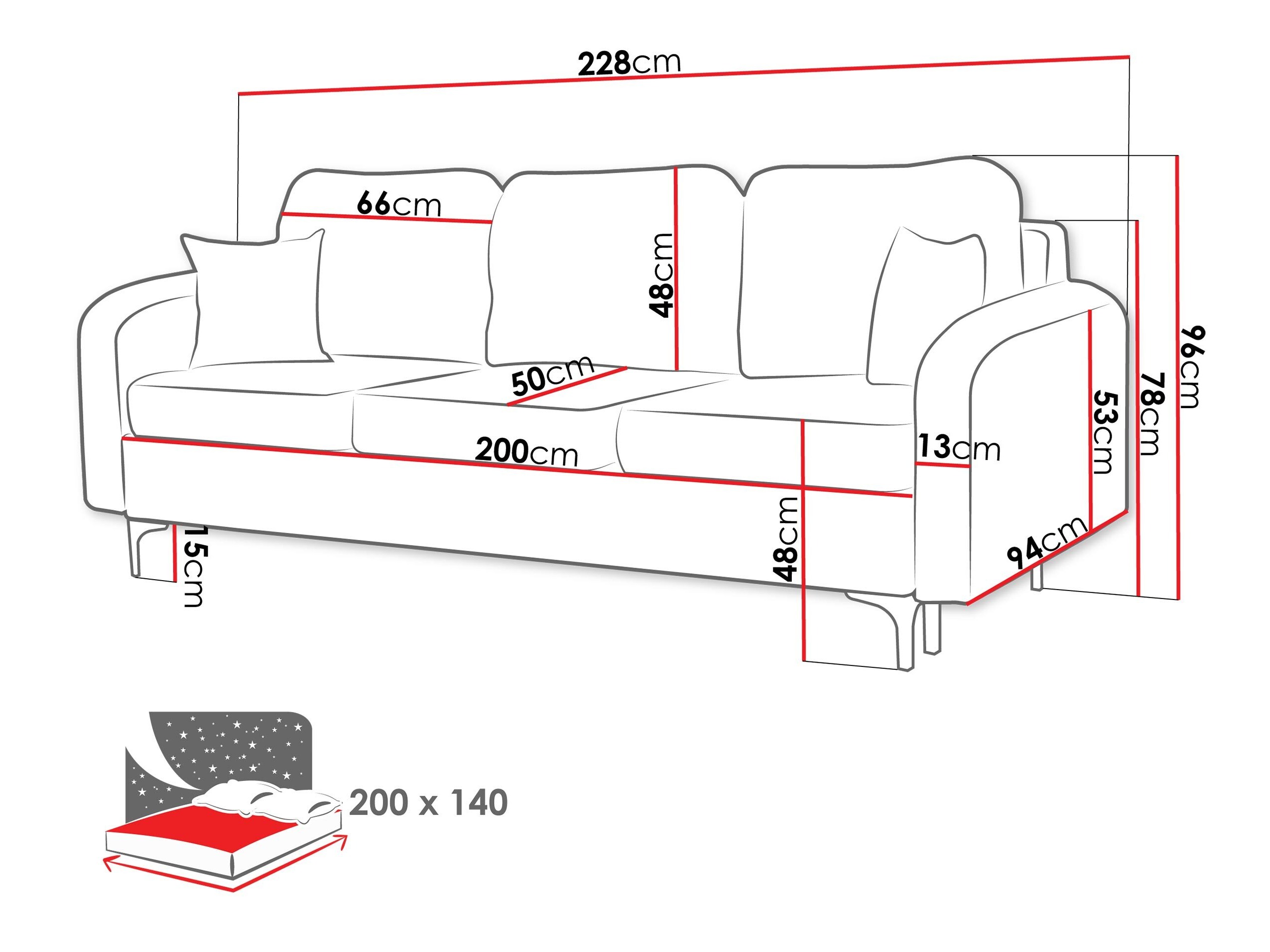 Sofa na razvlačenje Torlua 102 (Manila 02)