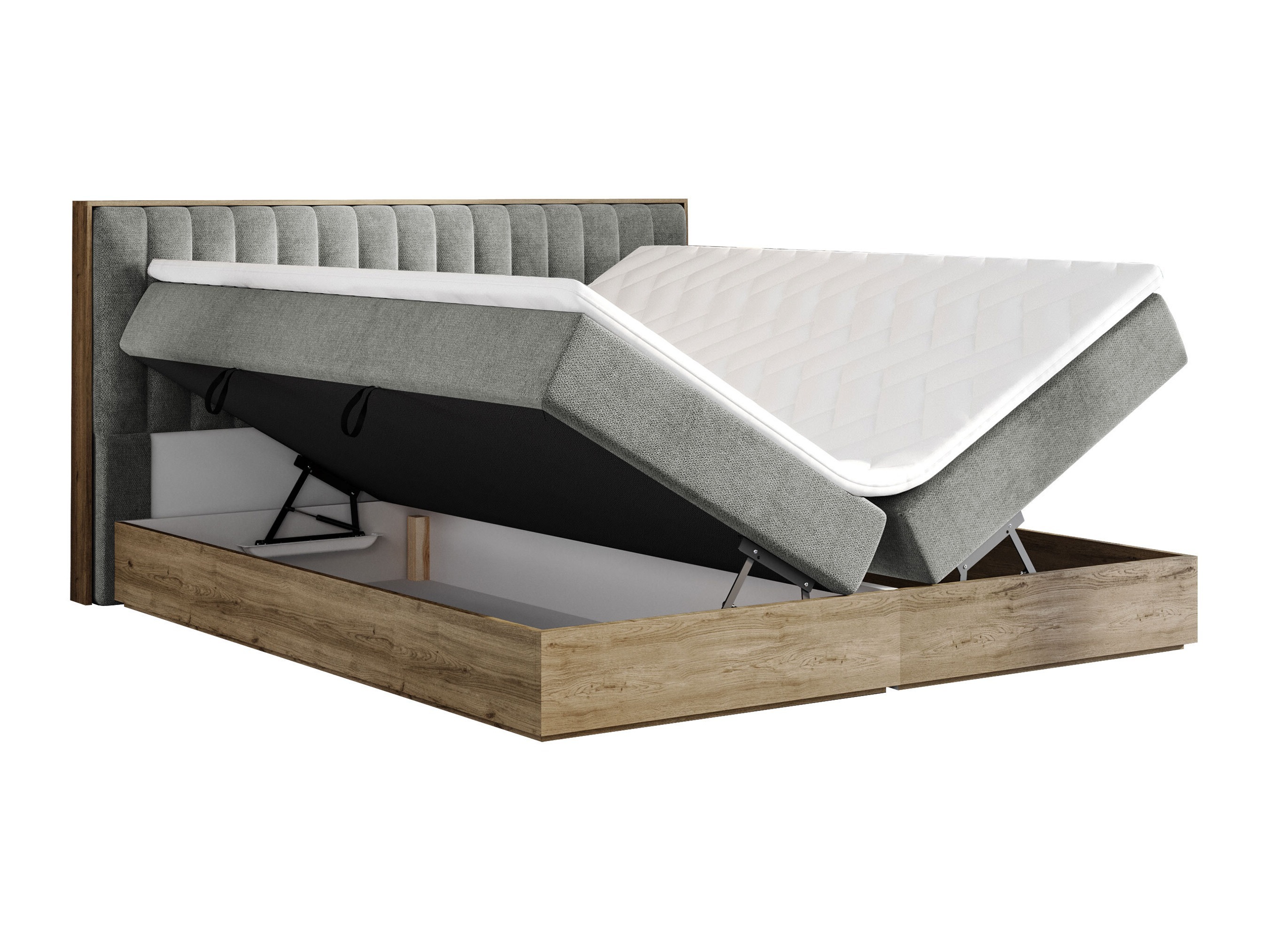Boxspring krevet ComfiDream Odelra (Zlatni hrast + Soro 24)