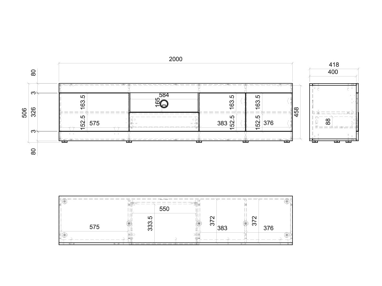 TV komoda Orlcali 101
