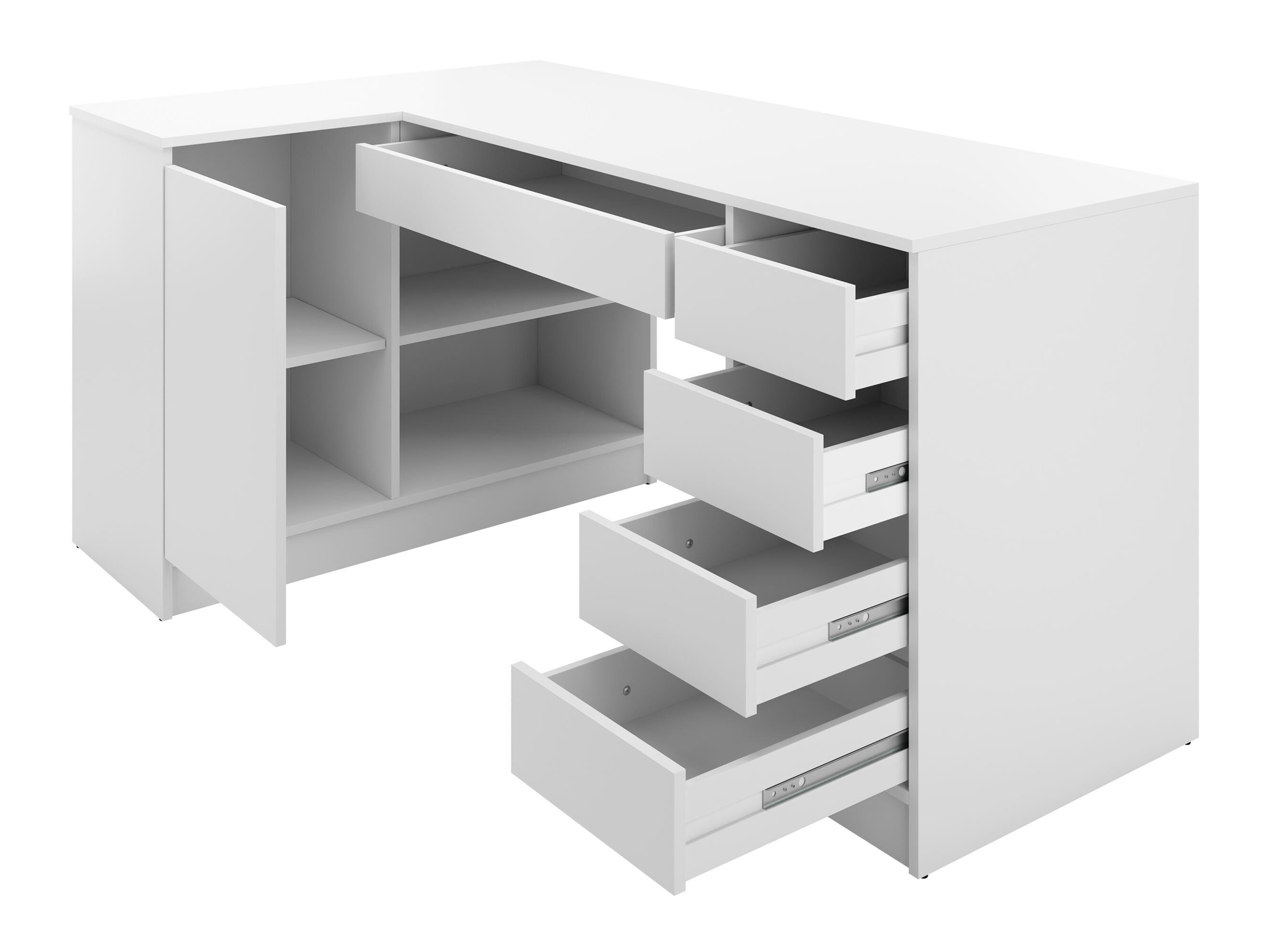 Ugaoni kancelarijski sto Comfivo 568 (Bež)