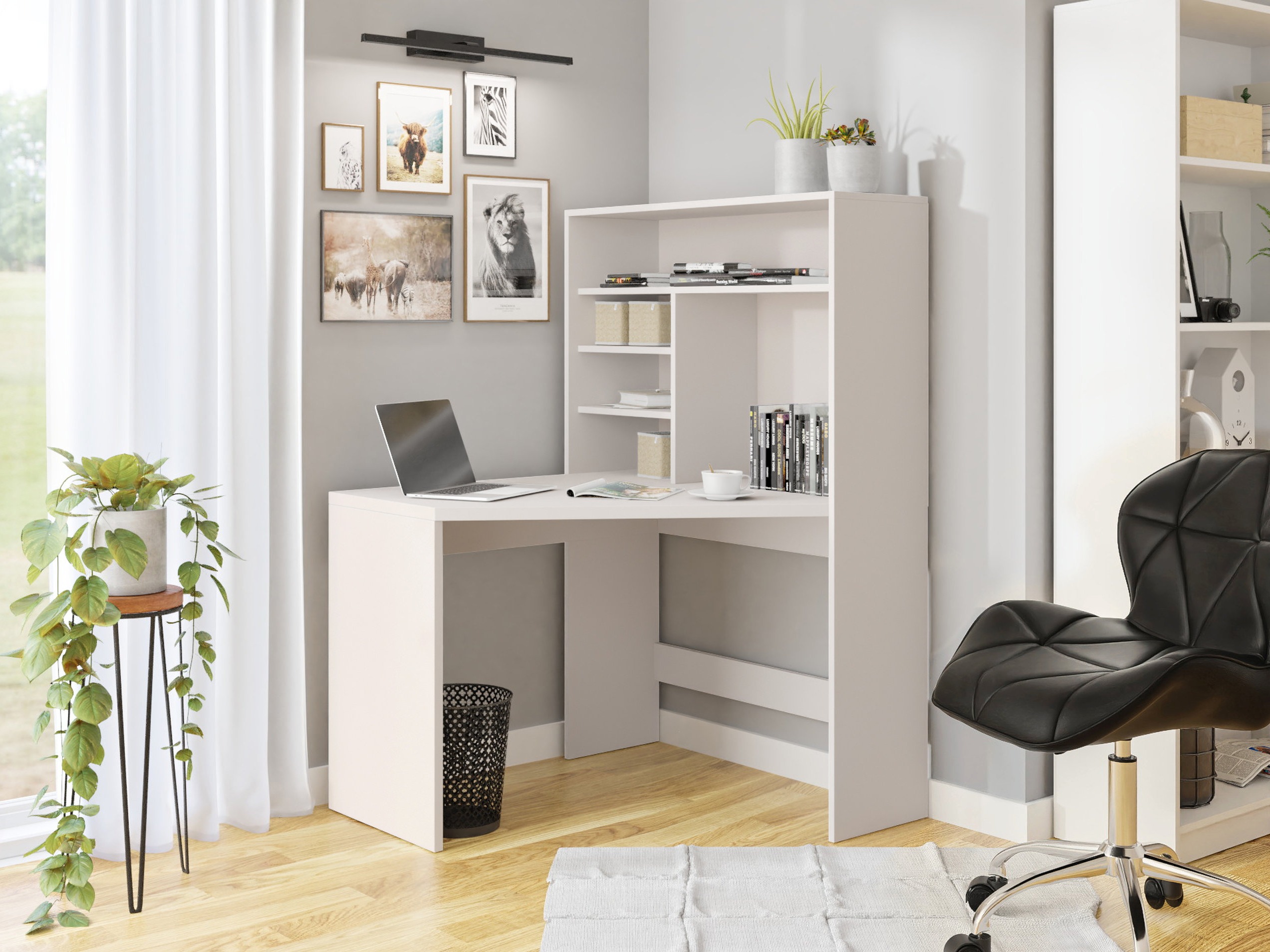 Ugaoni kancelarijski sto Claral (Kašmir)