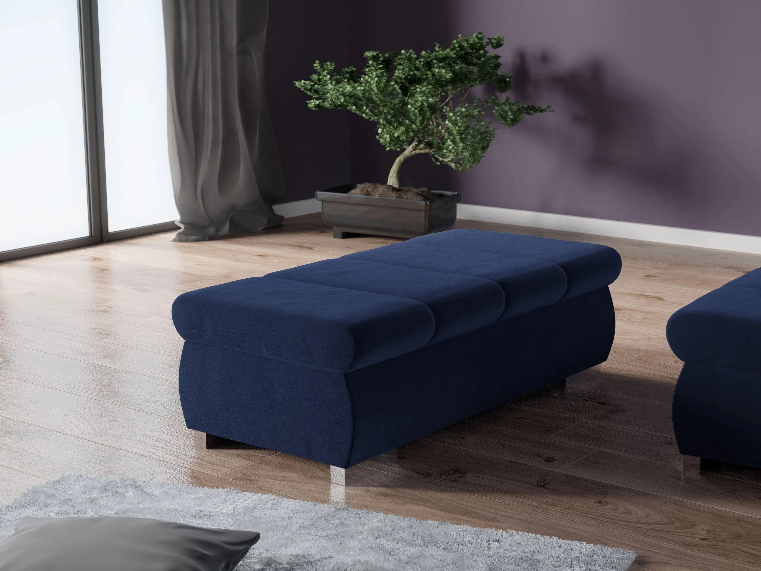 Tapacirana klupa Comfivo Olivetum I (Magic Velvet 2216)