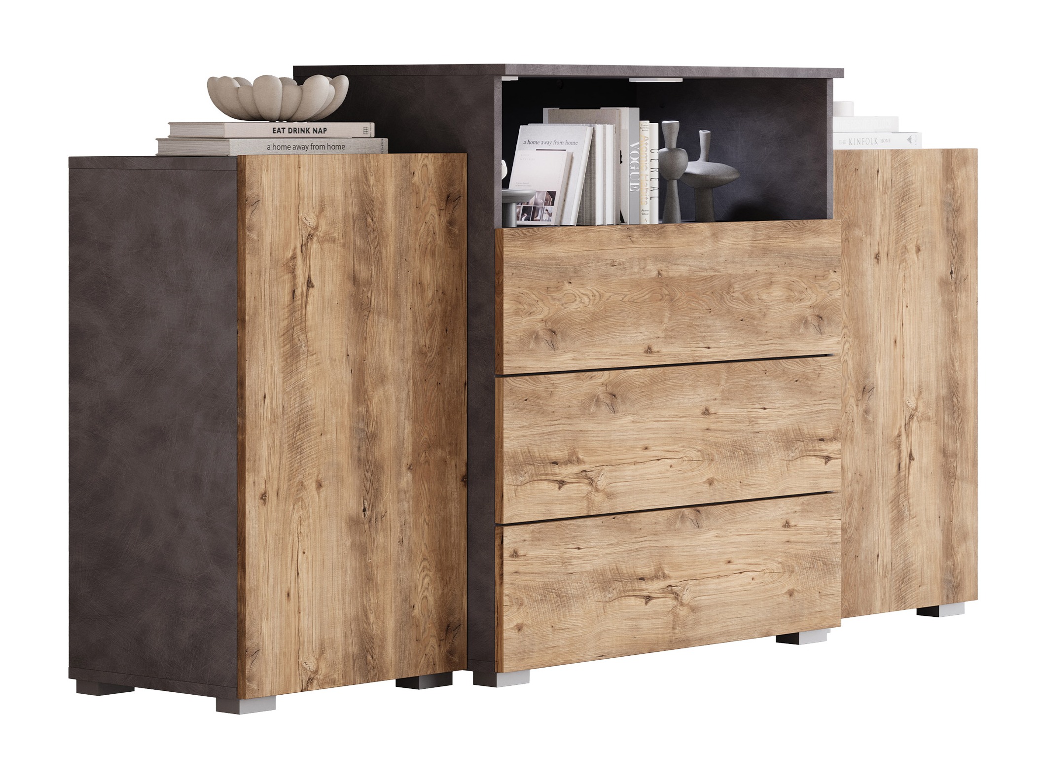 Komoda Sarasota 127 (Matera siva + Kesten)