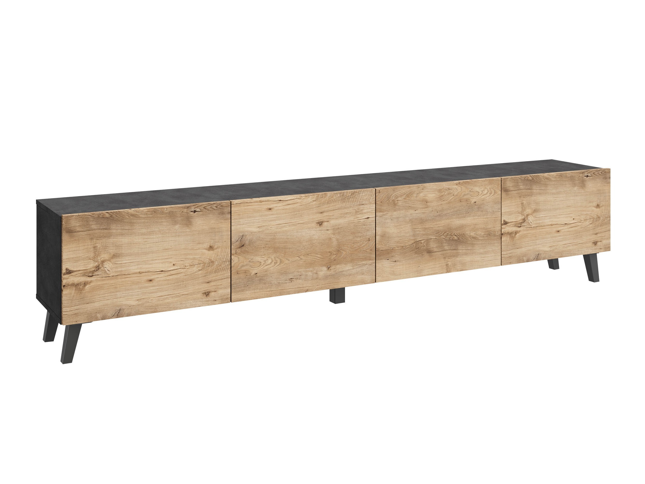 TV komoda Levtive 101 (Matera siva + Kesten)