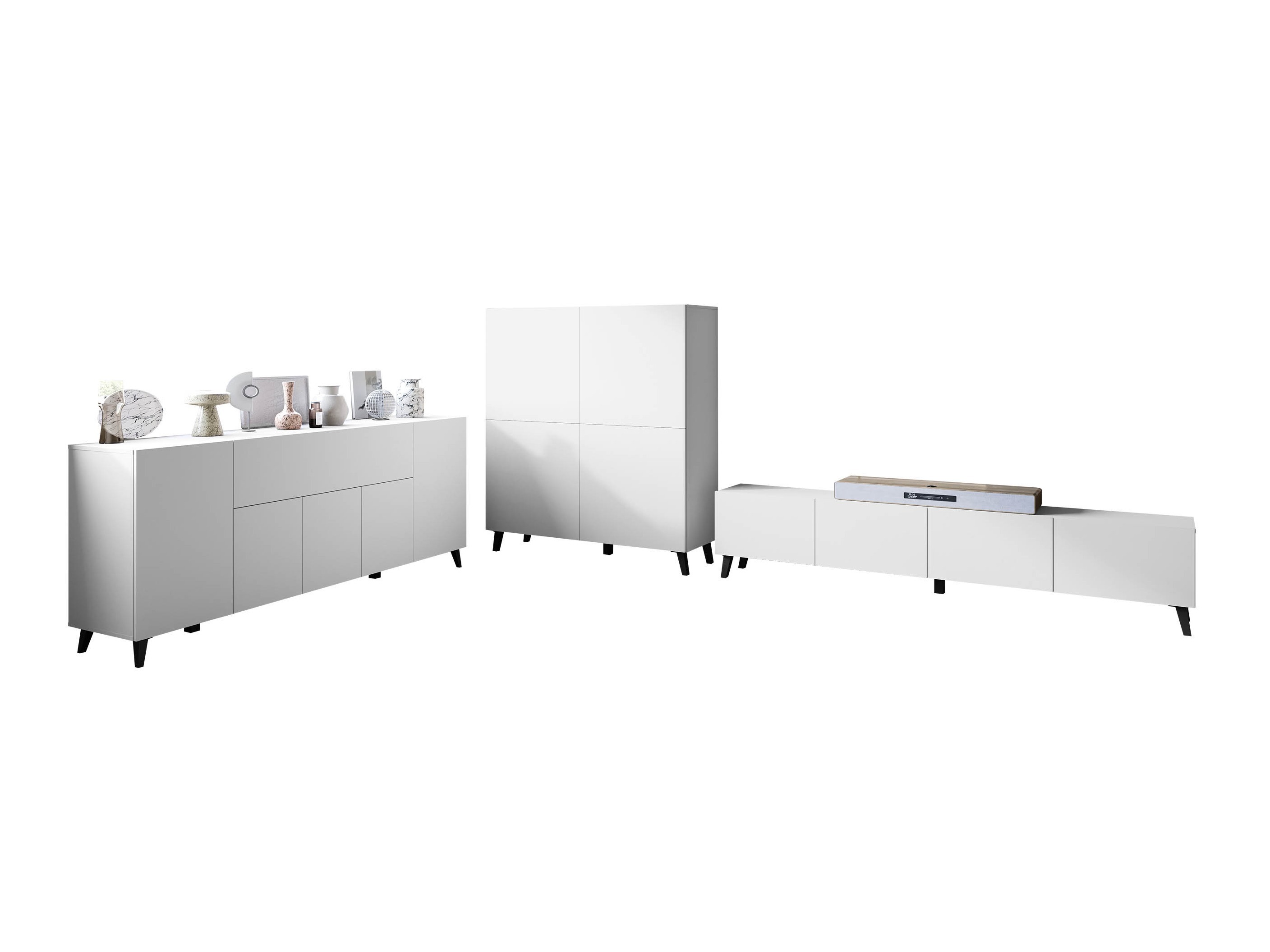 Set za dnevnu sobu Levtive 104 (Belo)