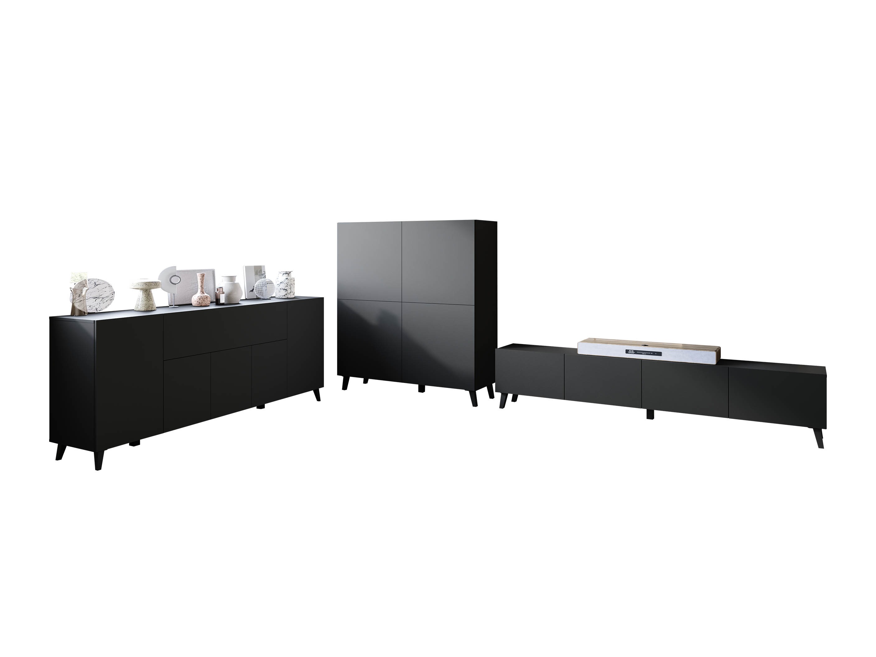 Set za dnevnu sobu Levtive 104 (Grafit)
