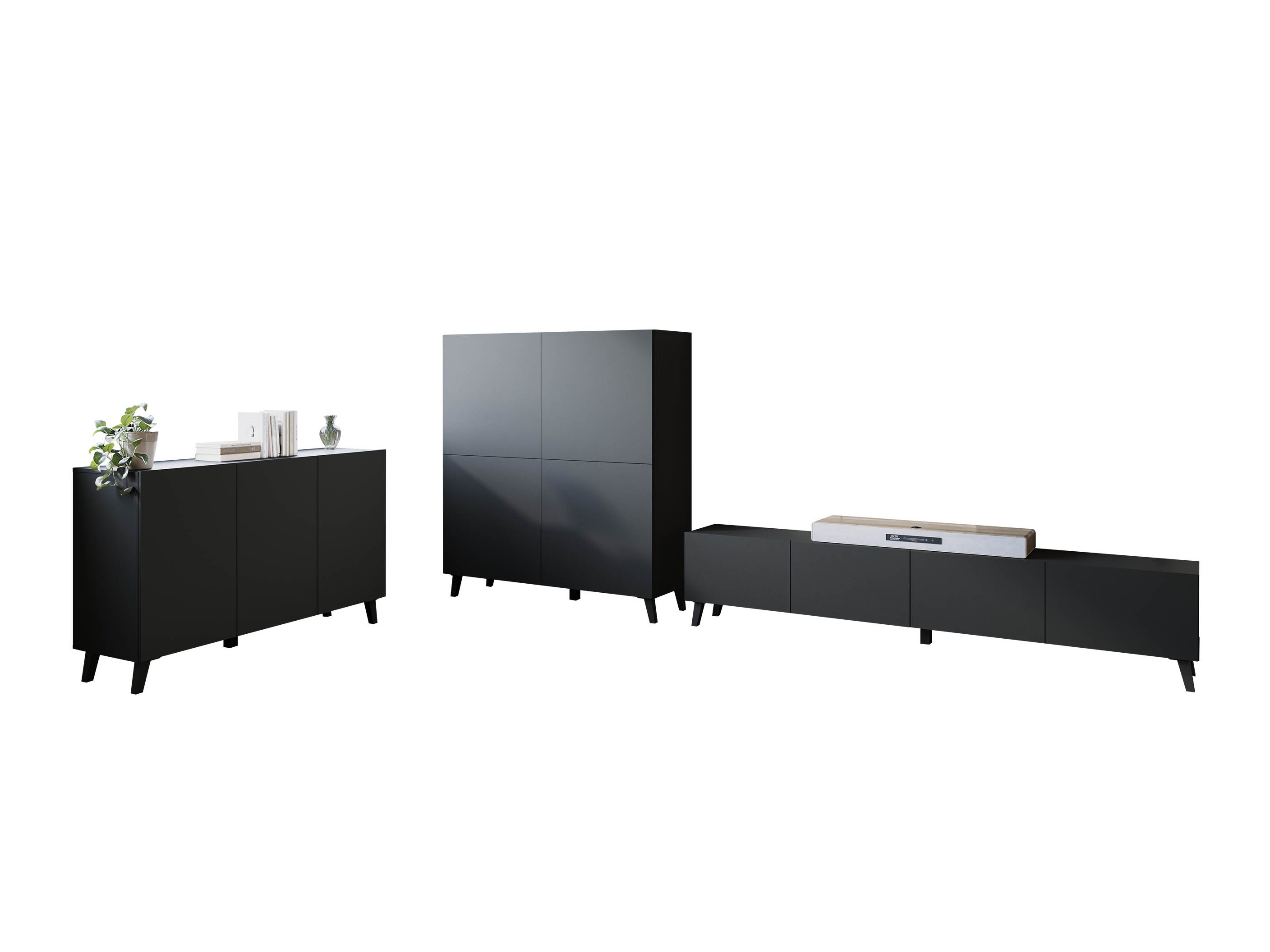 Set za dnevnu sobu Levtive 105 (Grafit)