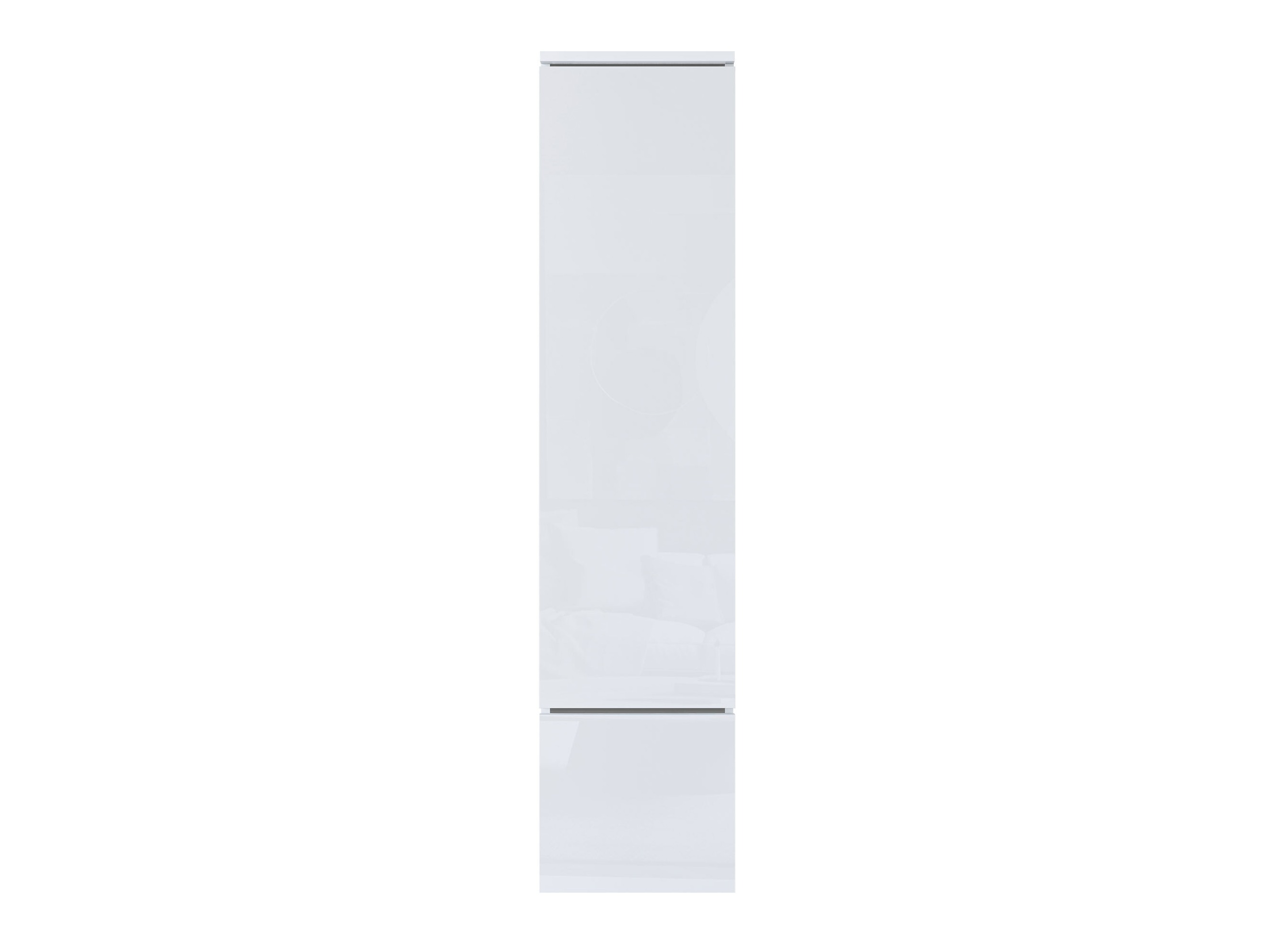 Polica Mirfivo 108 (Belo + Sjajno belo)