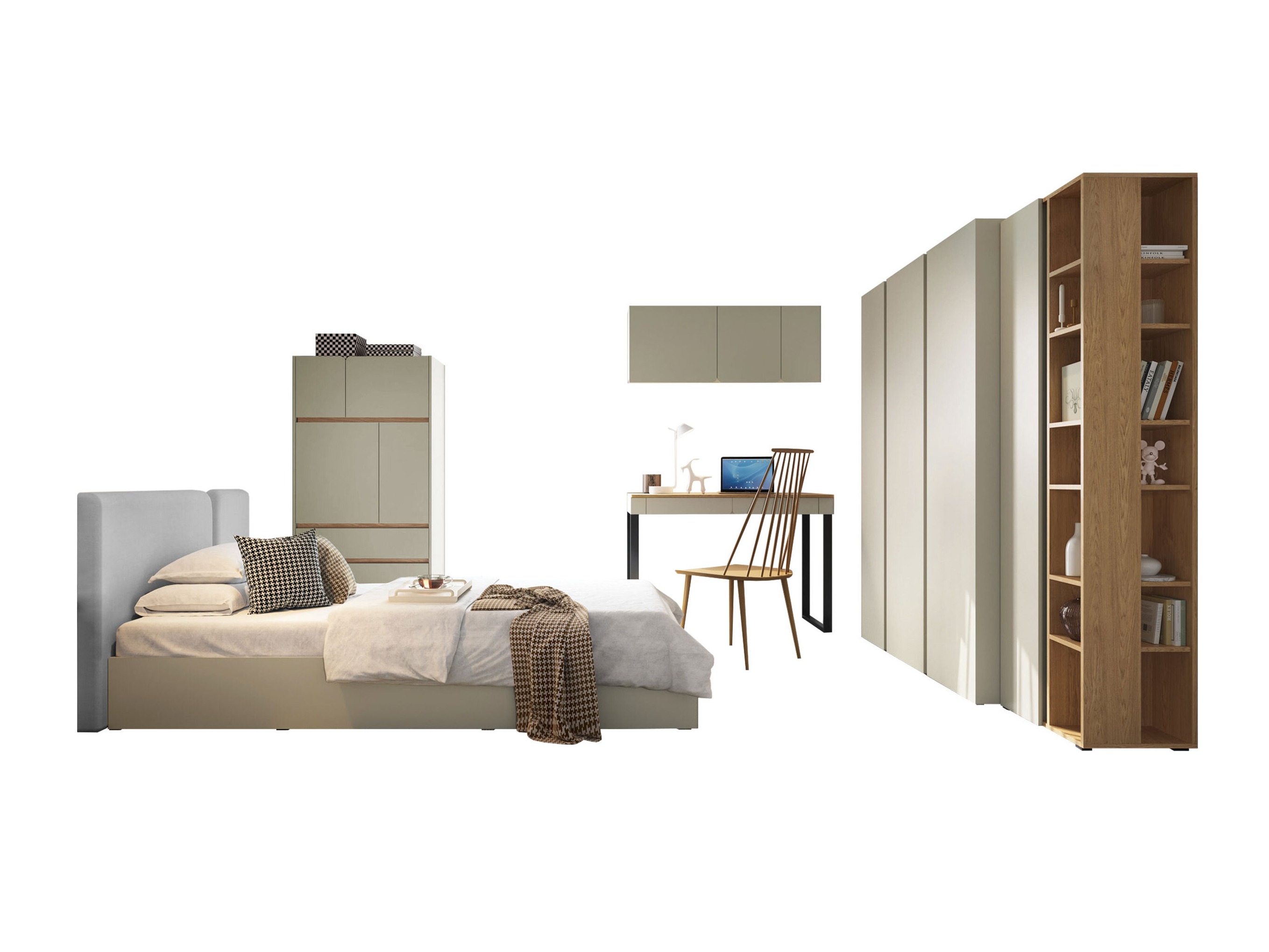 Set spavaća soba Fiosono 113 (Eukaliptus + Hrast)