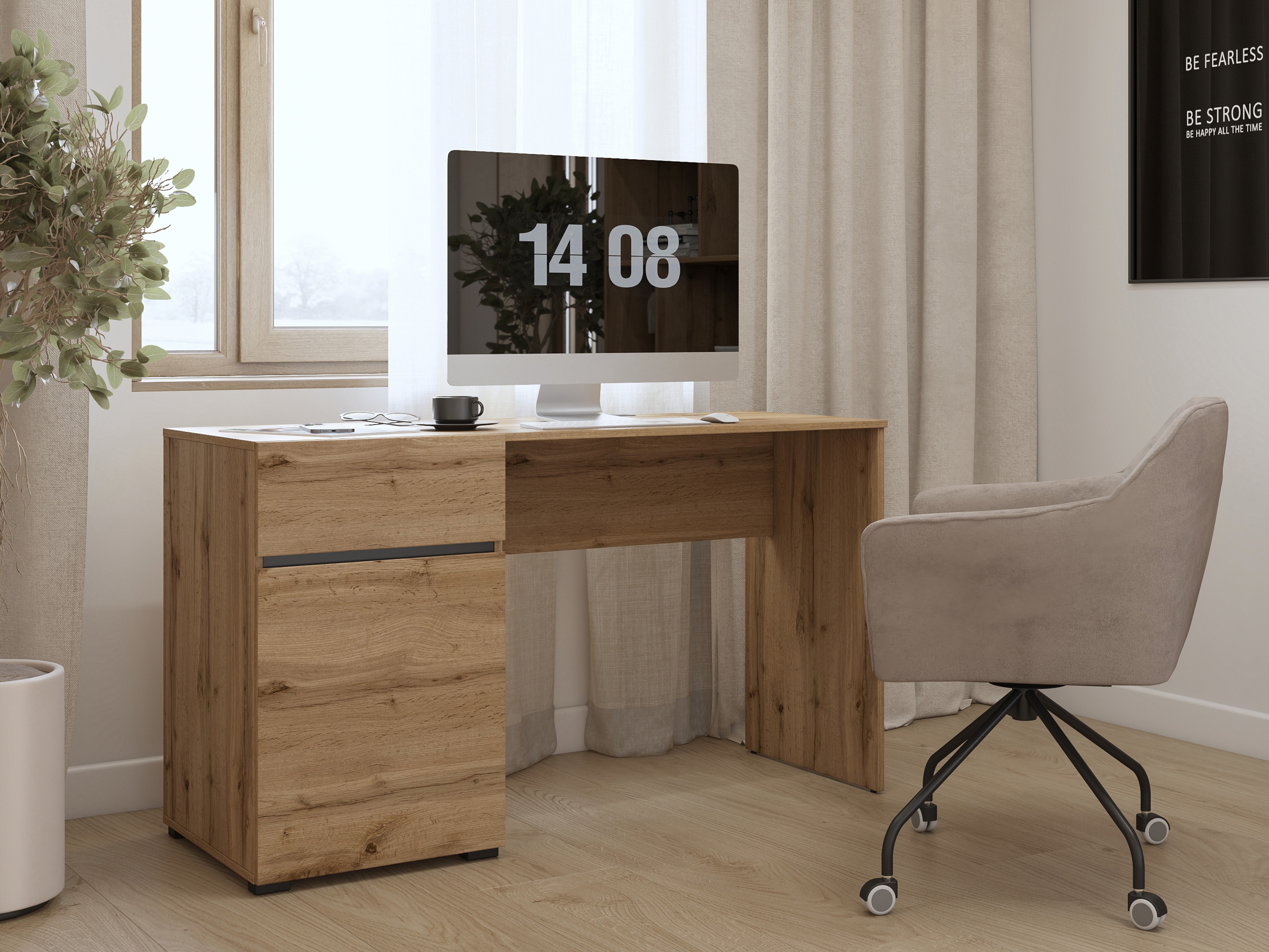 Kancelarijski sto Alfere 125 (Hrast Votan)
