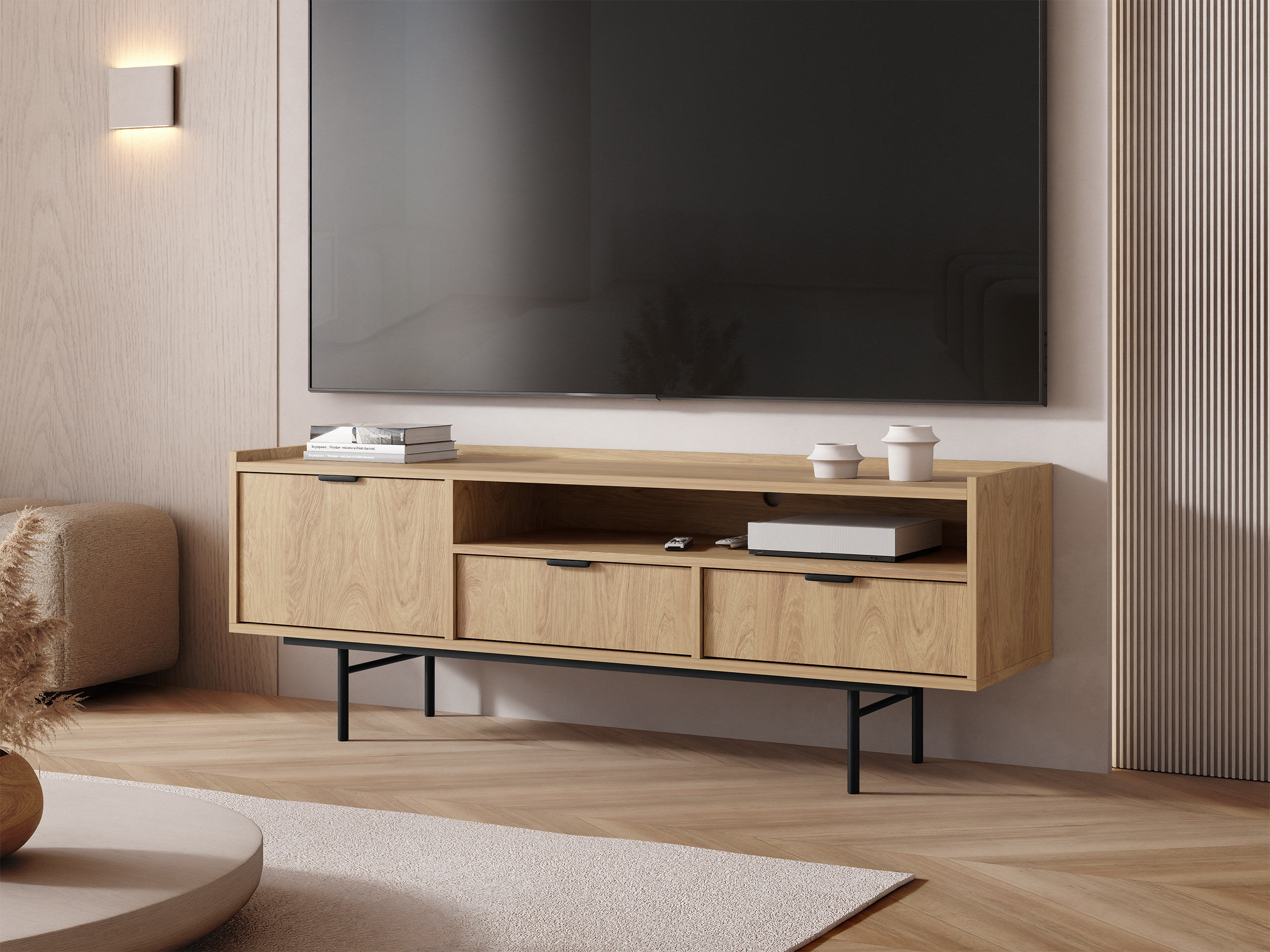 TV komoda Floelbe 104 (Hrast)