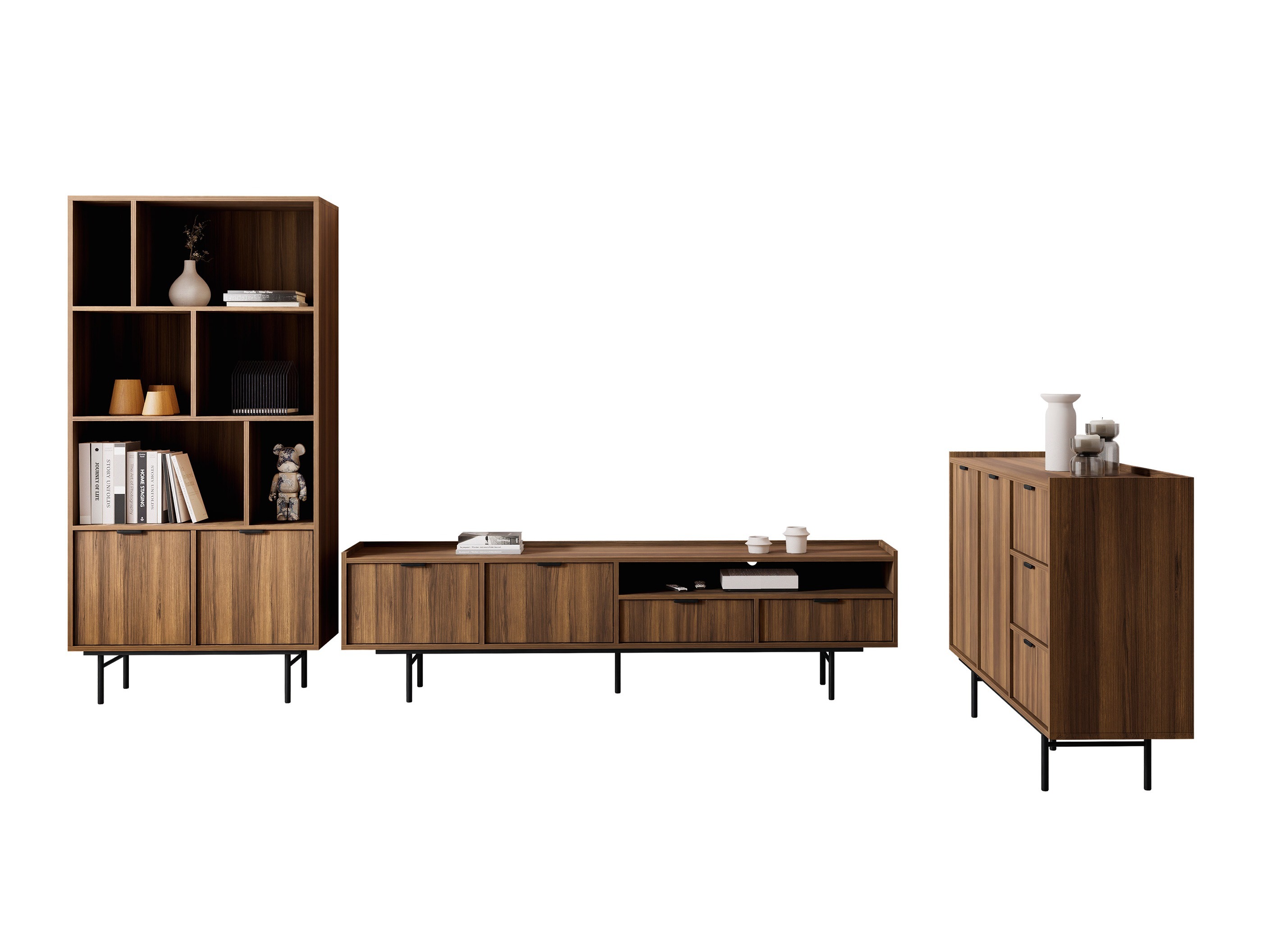 Set za dnevnu sobu Floelbe 108 (Orah)