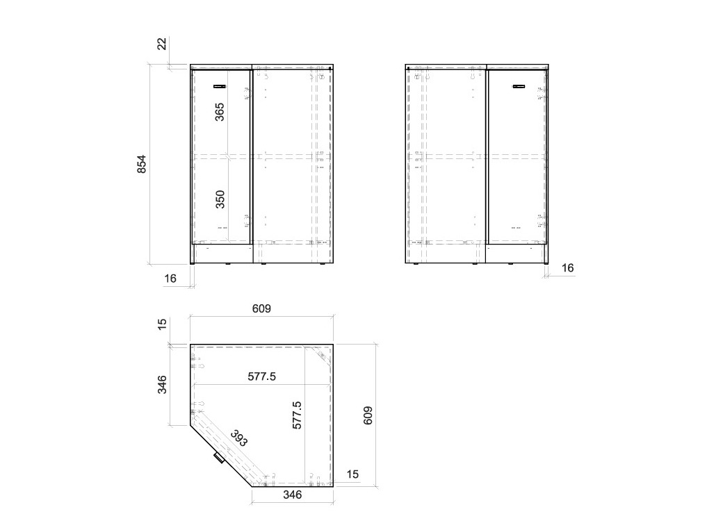 Ugaoni ormar Fiofive 118