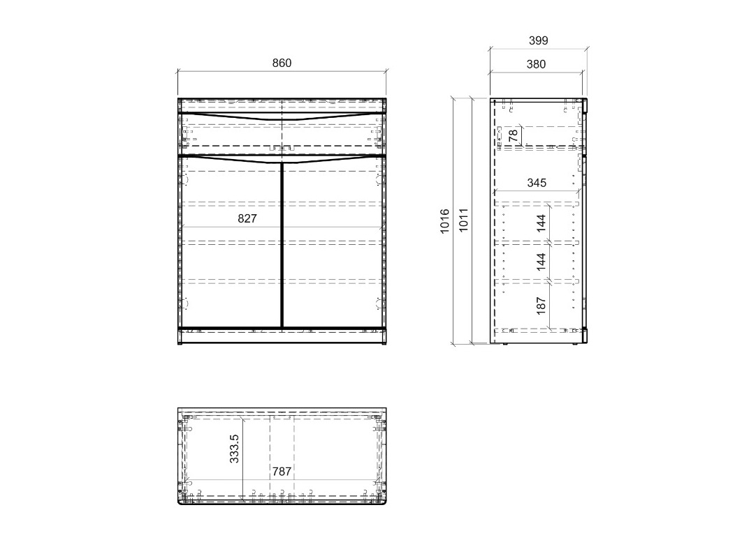 Komoda Venlori 115 (Belo)