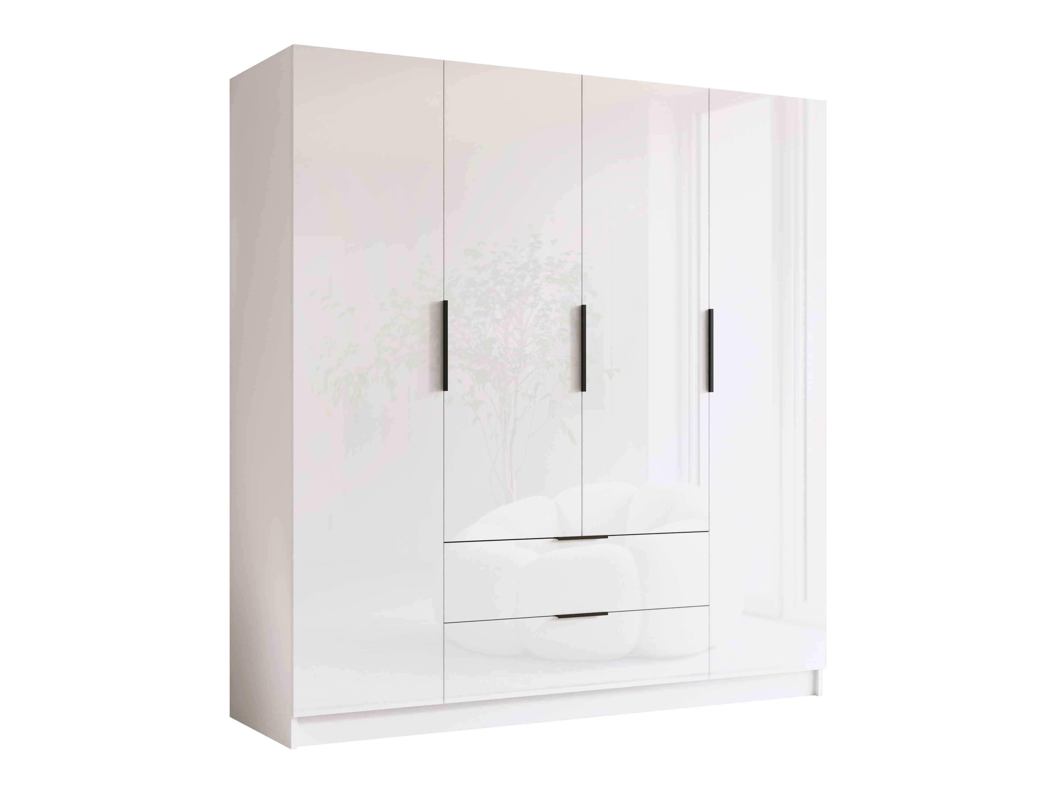 Ormar Closico Cadron I (Belo + Sjajno belo)