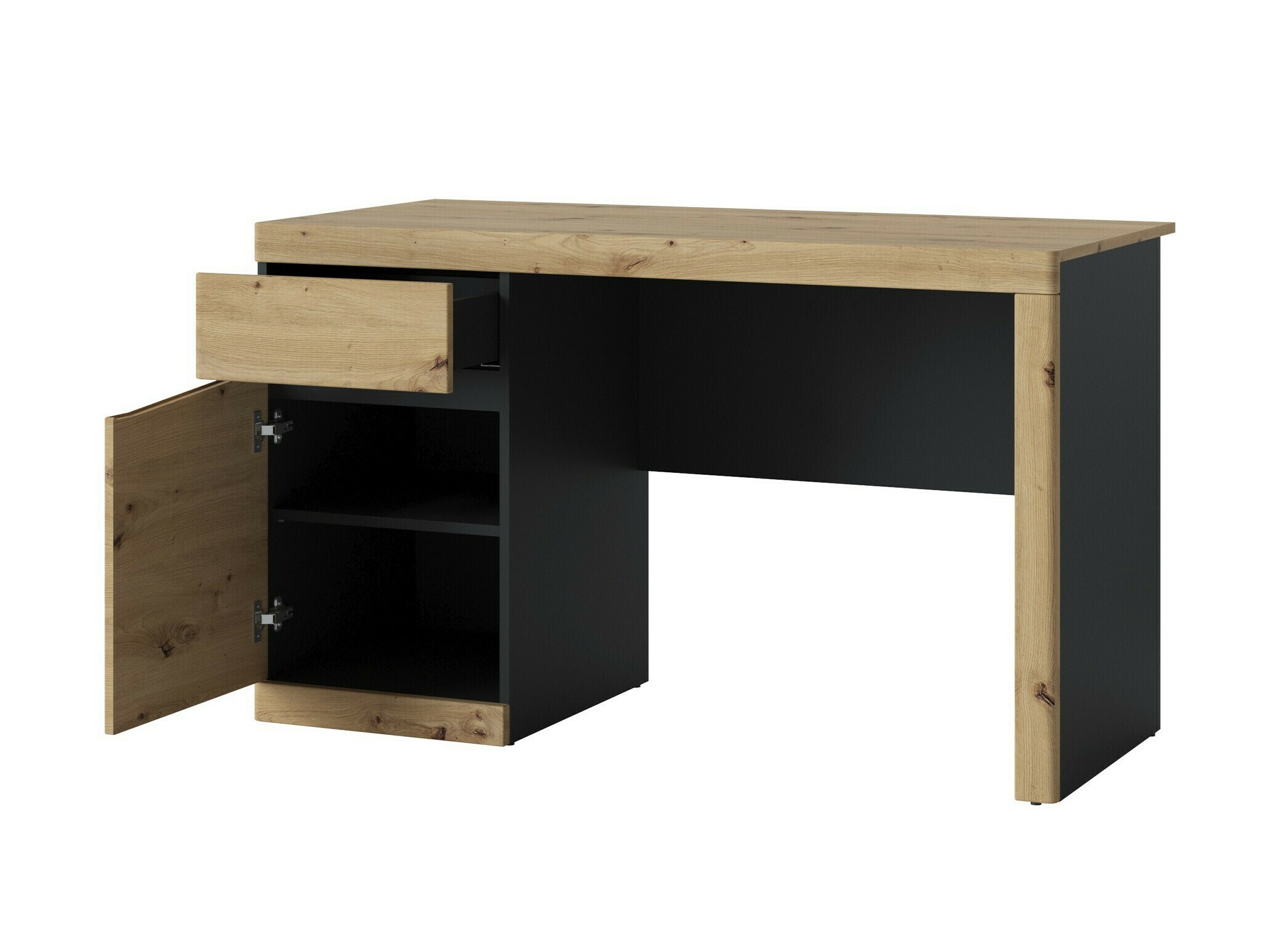 Set za kućnu kancelariju Venlori 130 (Antracit + Artisan hrast)