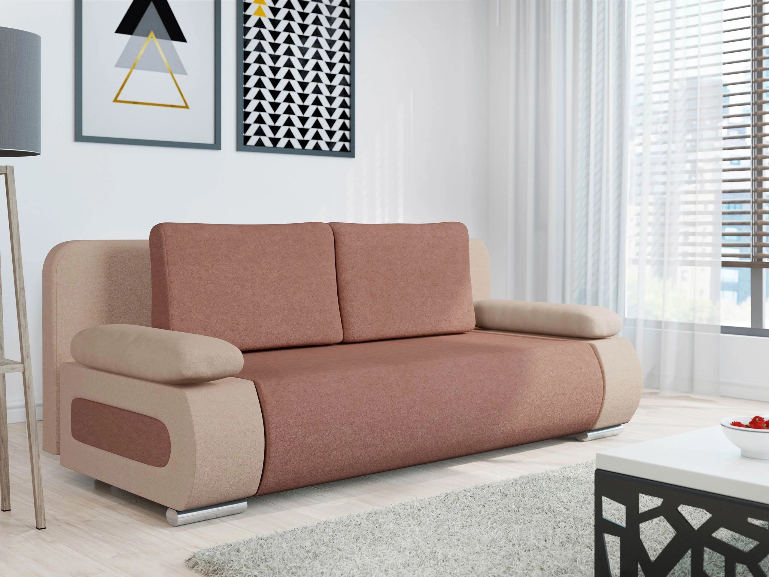 Sofa na razvlačenje Comfivo Pudor (Uttario Velvet 2956 + Uttario Velvet 2955)