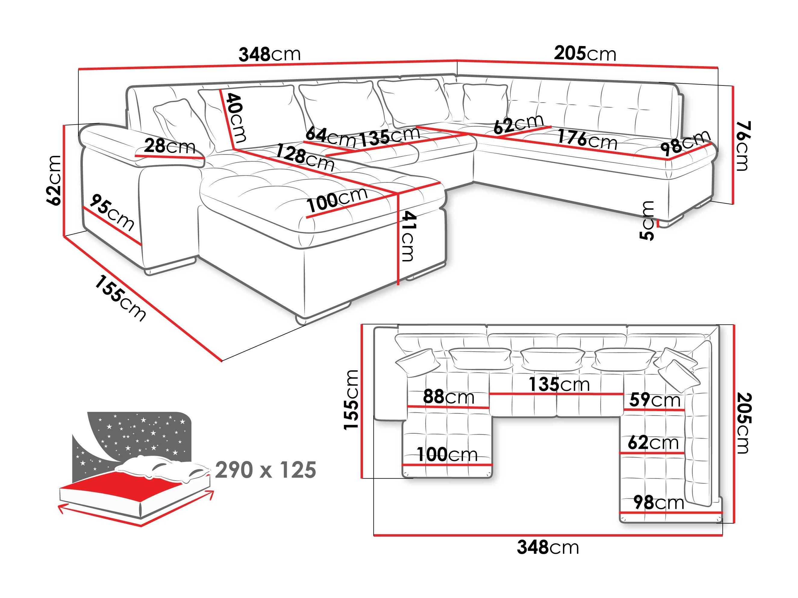 Ugaona garnitura Comfivo Gemma II (Desno)