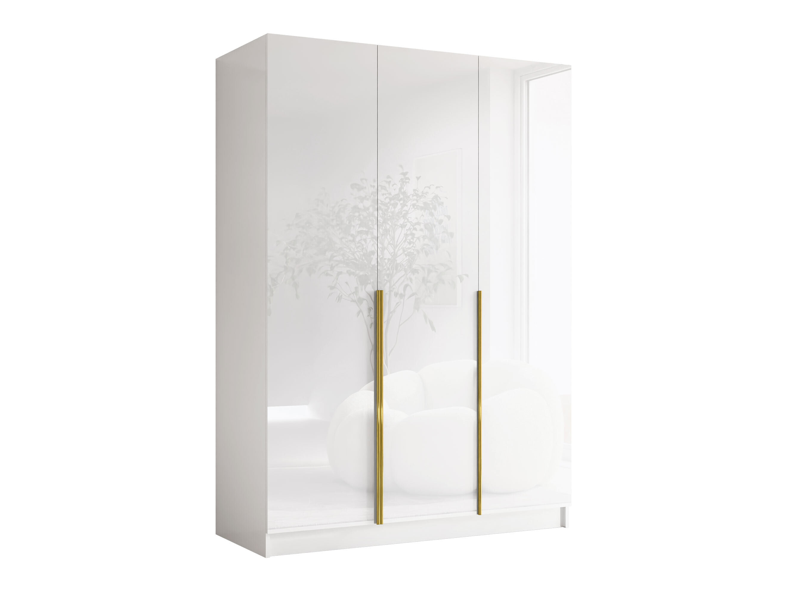 Ormar Closico Decoron I (Belo + Sjajno belo)