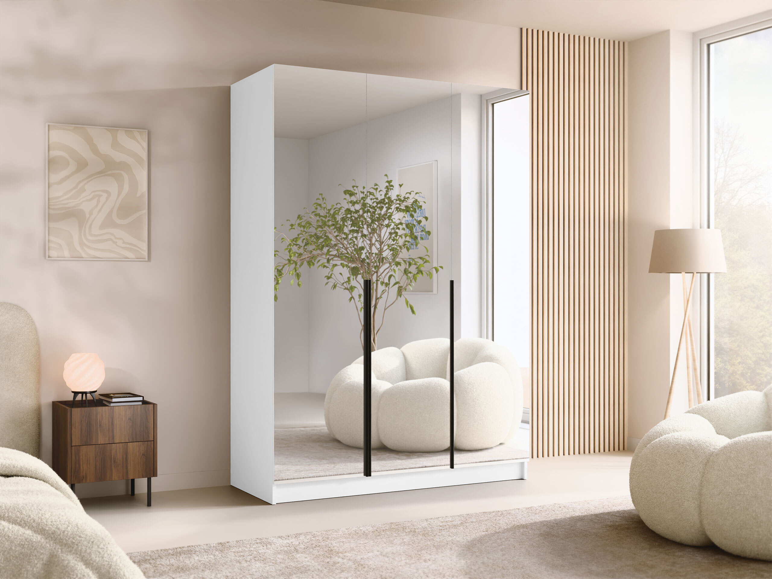 Ormar Closico Decoron III (Belo + Crno)