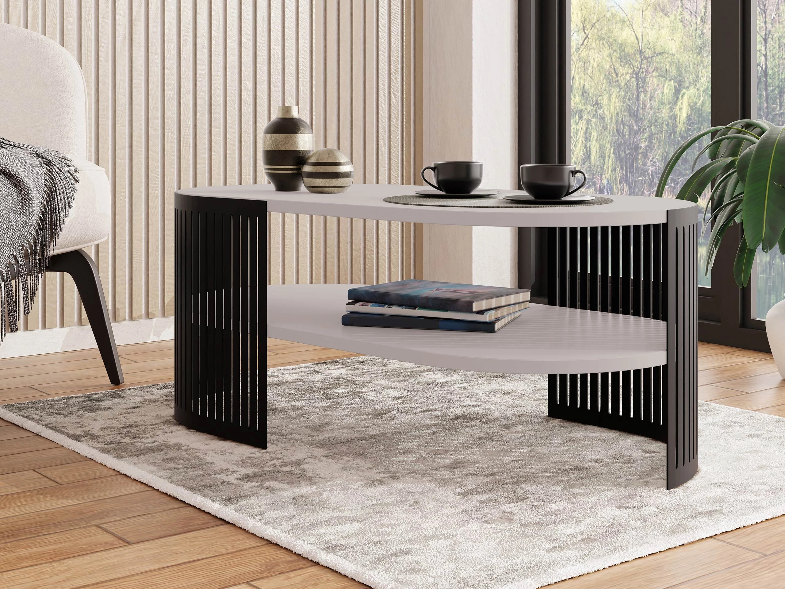 Stočić za kafu Civer VI (Crno + Kašmir)