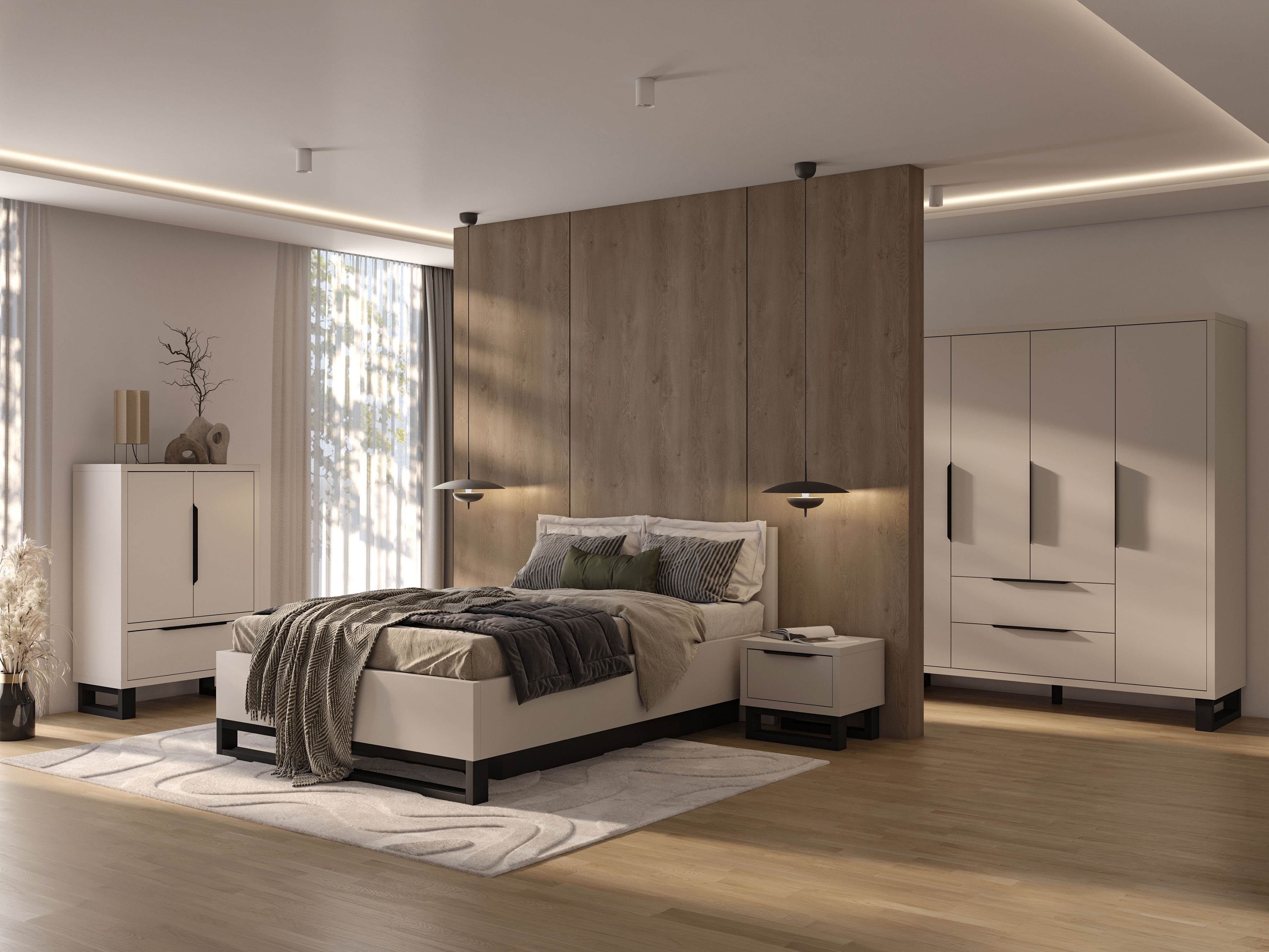 Komoda Avicavu 128 (Kašmir + Crno)