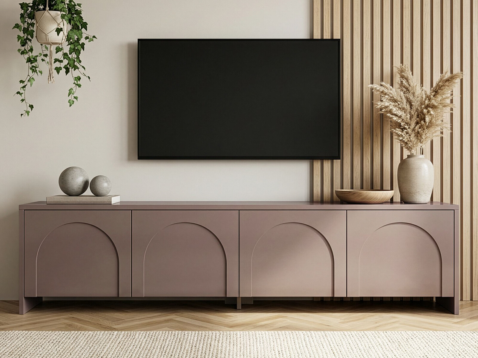 TV komoda Novato 147 (Smeđa)
