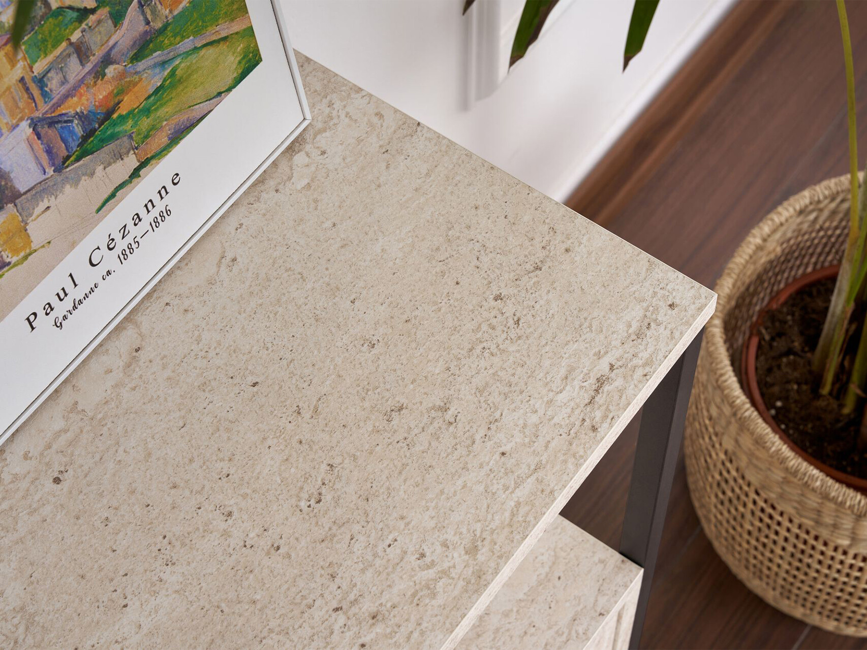 Ormarić Novato 149 (Crno + Svetlo Travertine)