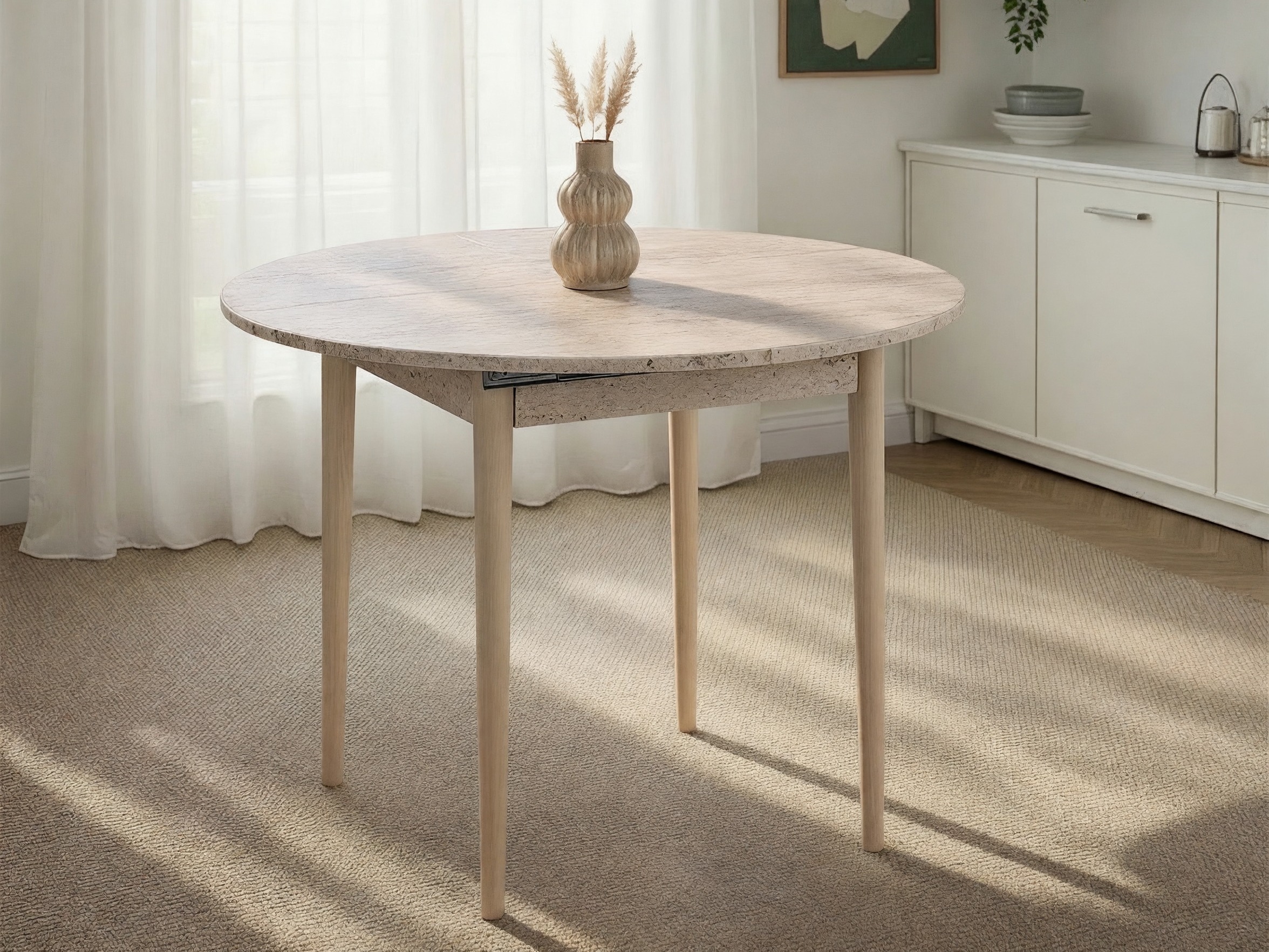 Sto Novato 148 (Hrast + Svetlo Travertine)