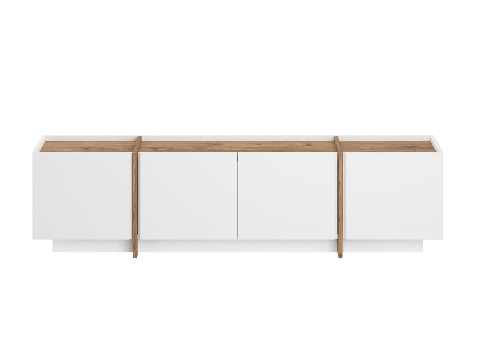 TV komoda Novato 152 (Belo + Bor)
