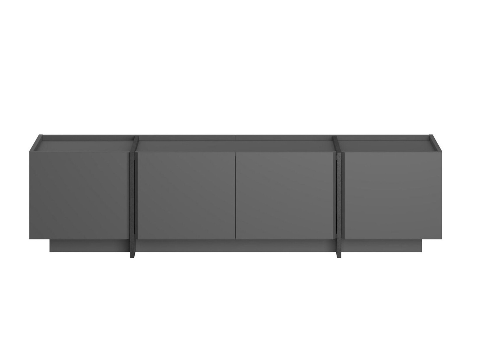 TV komoda Novato 152 (Crno + Antracit)