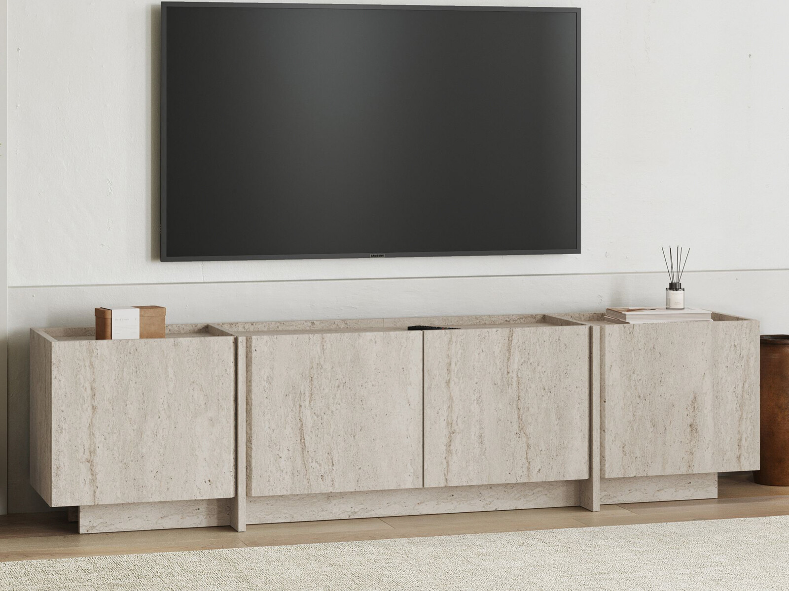 TV komoda Novato 152 (Svetlo Travertine)
