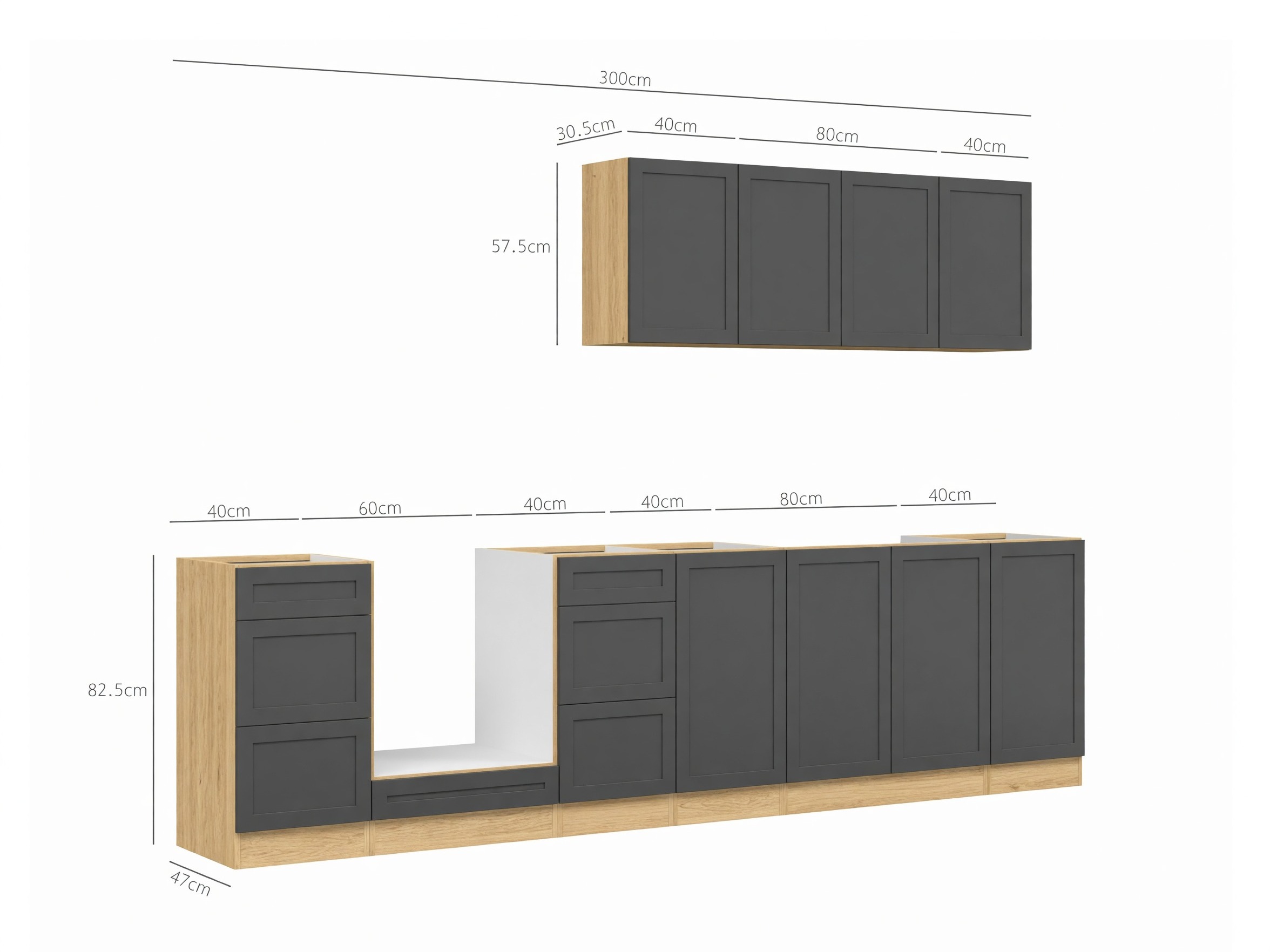 Modularni kuhinjski set Berna 122
