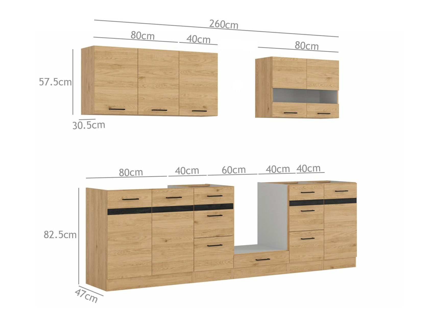 Modularni kuhinjski set Dela 117