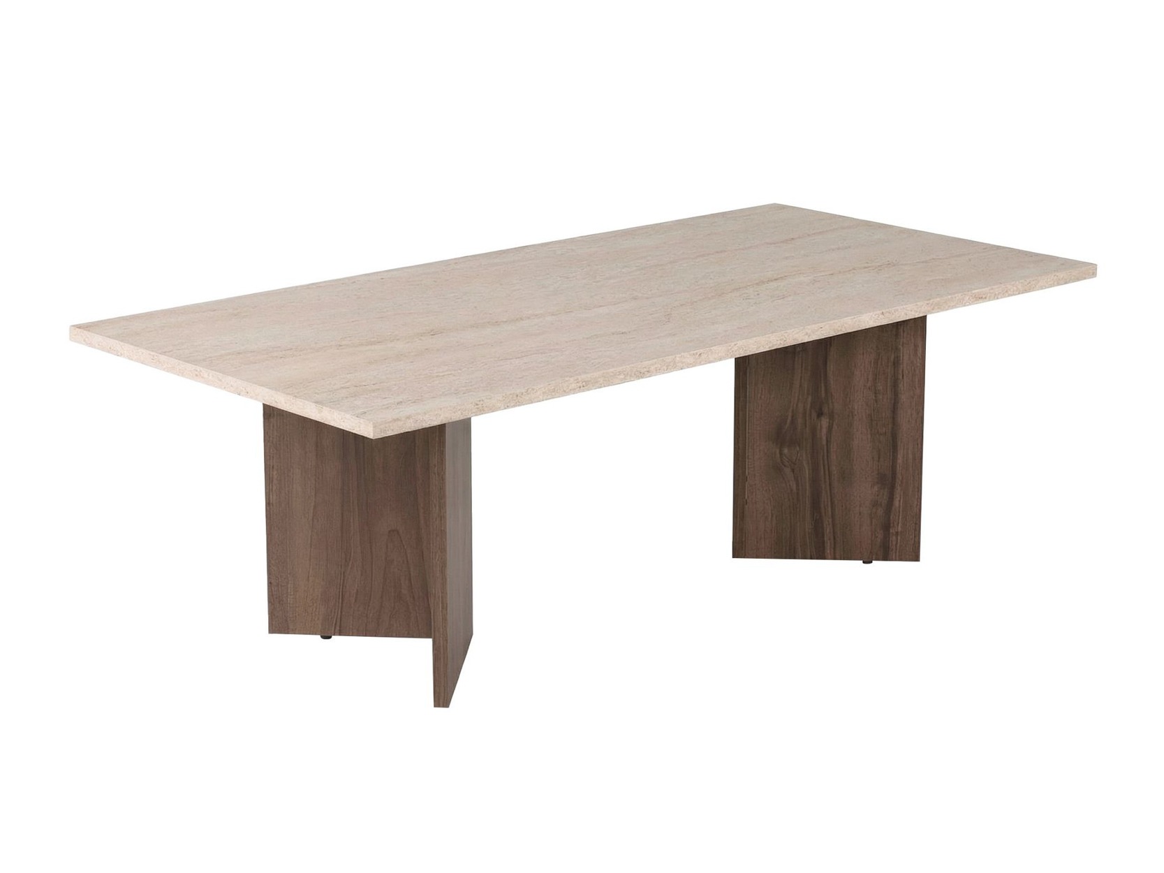 Stočić za kafu Novato 132 (Travertine + Orah)