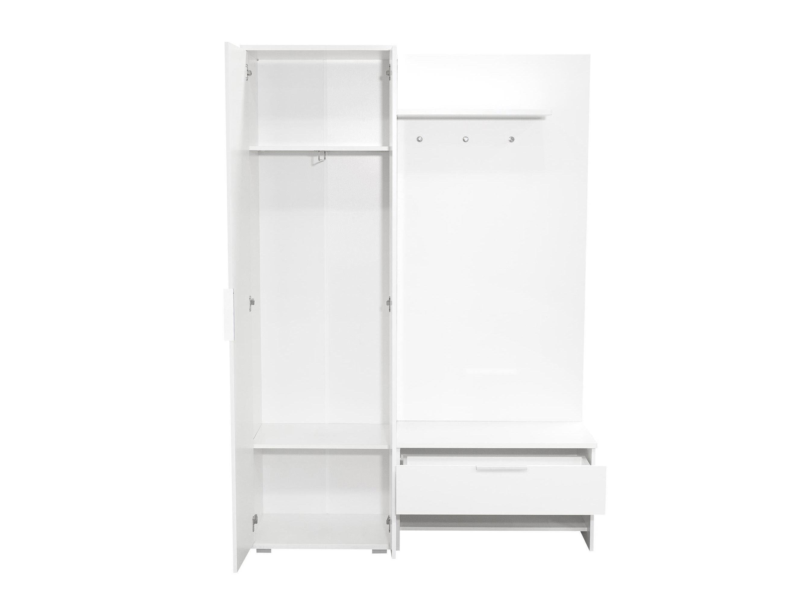 Set za hodnik Honolulu 160 (Crno + Hrast Votan)