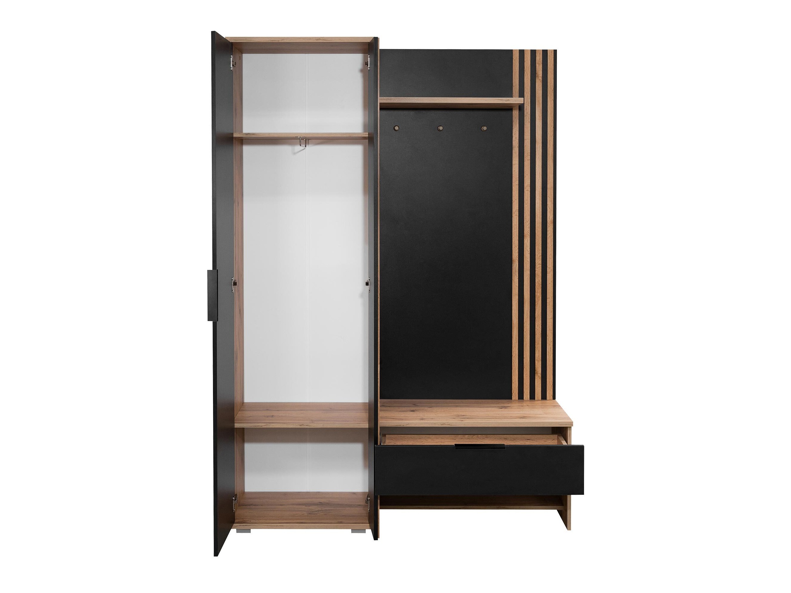 Set za hodnik Honolulu 161 (Belo + Hrast Votan)