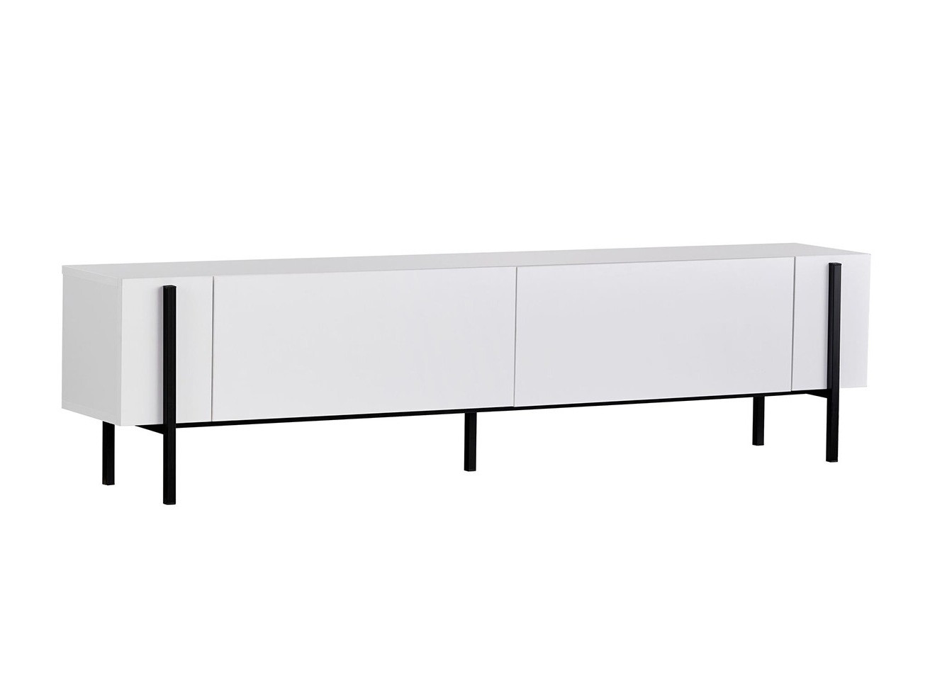 TV komoda Novato 154 (Belo + Crno)