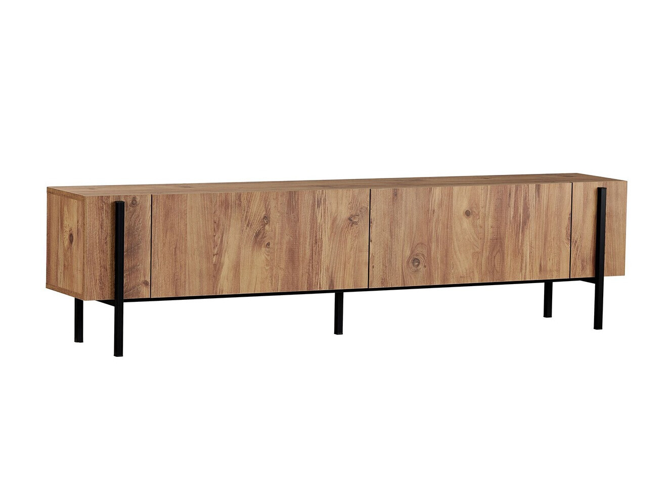 TV komoda Novato 154 (Crno + Bor)