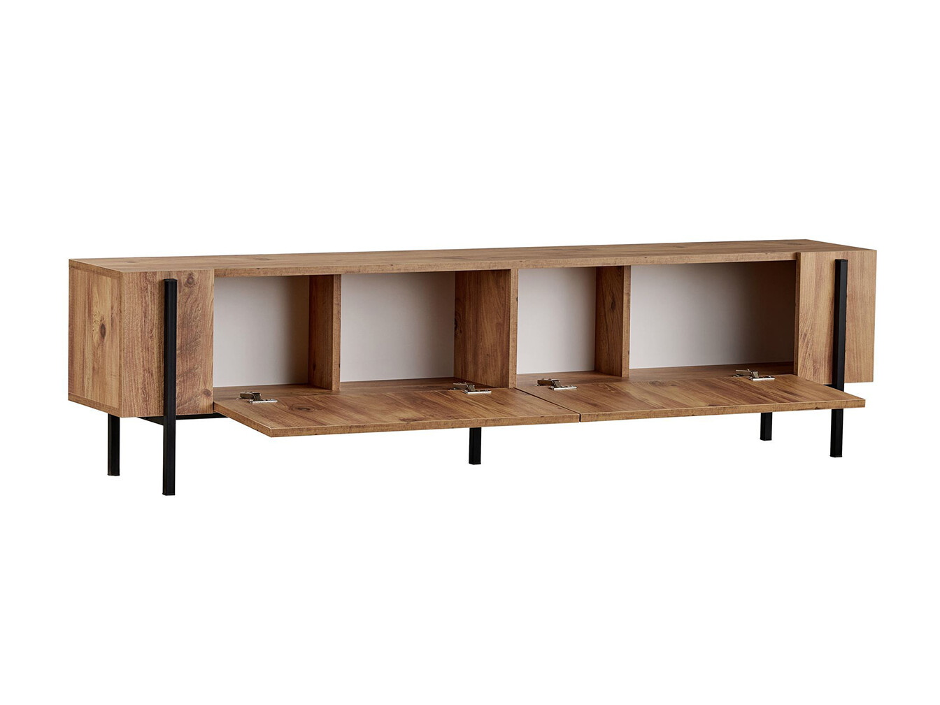 TV komoda Novato 154 (Crno + Bor)