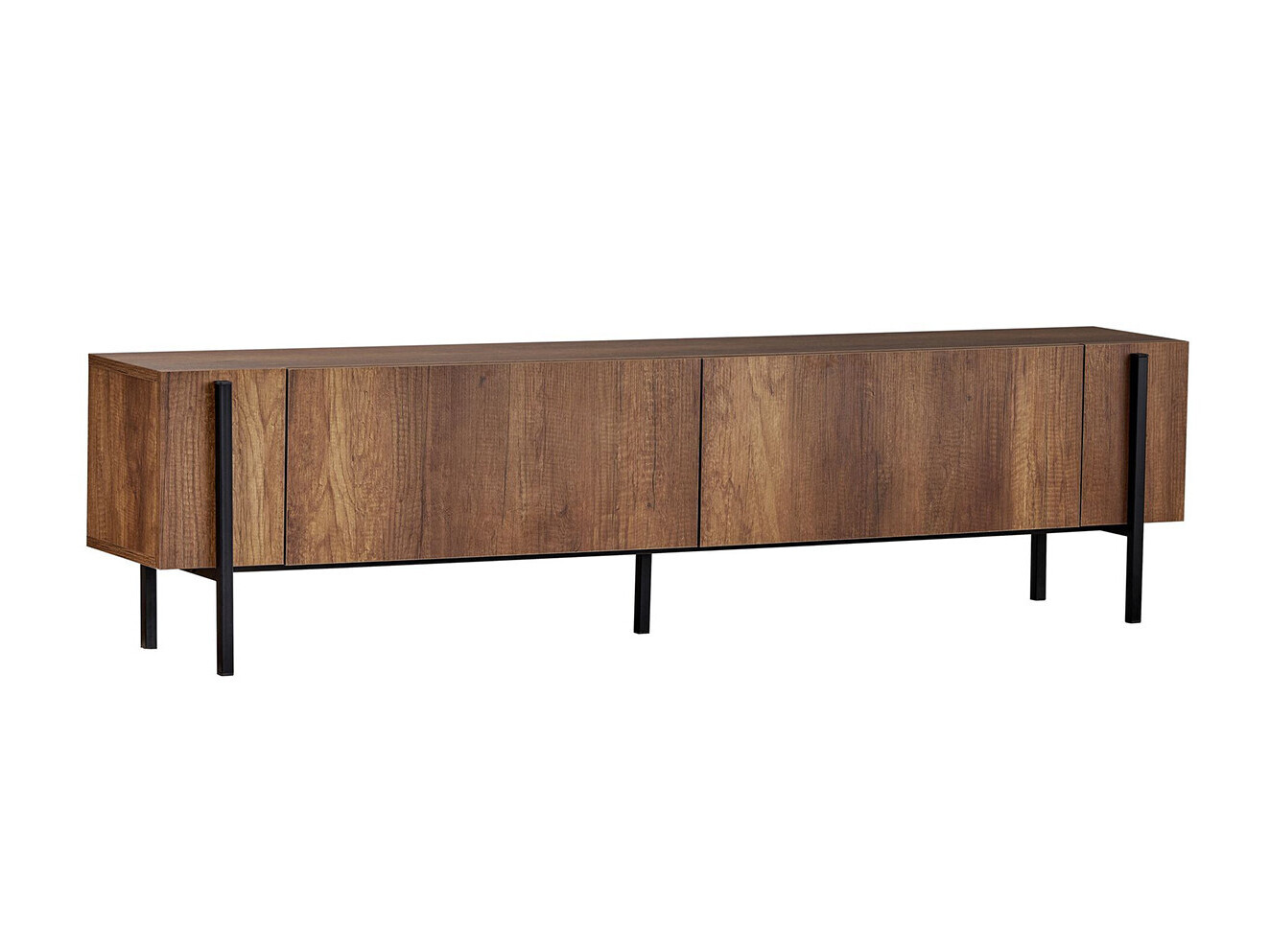 TV komoda Novato 154 (Crno + Orah)