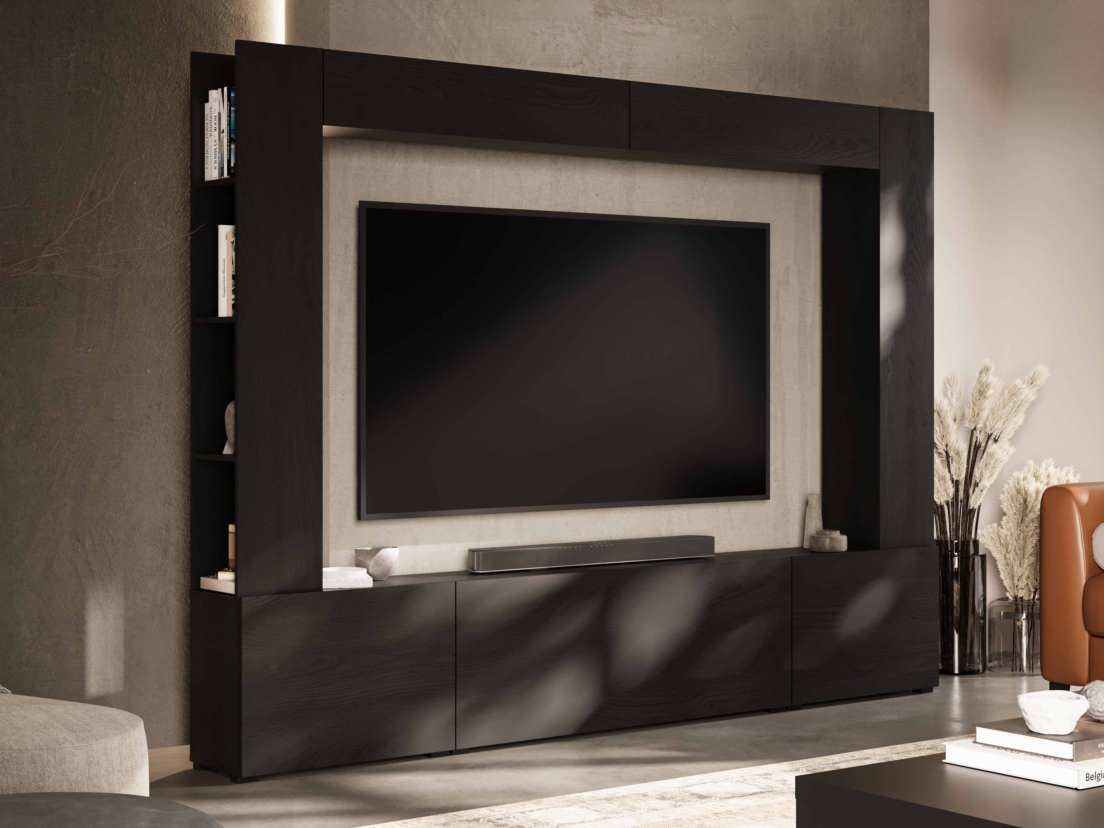 Set za dnevnu sobu Austin 392 (Crno)