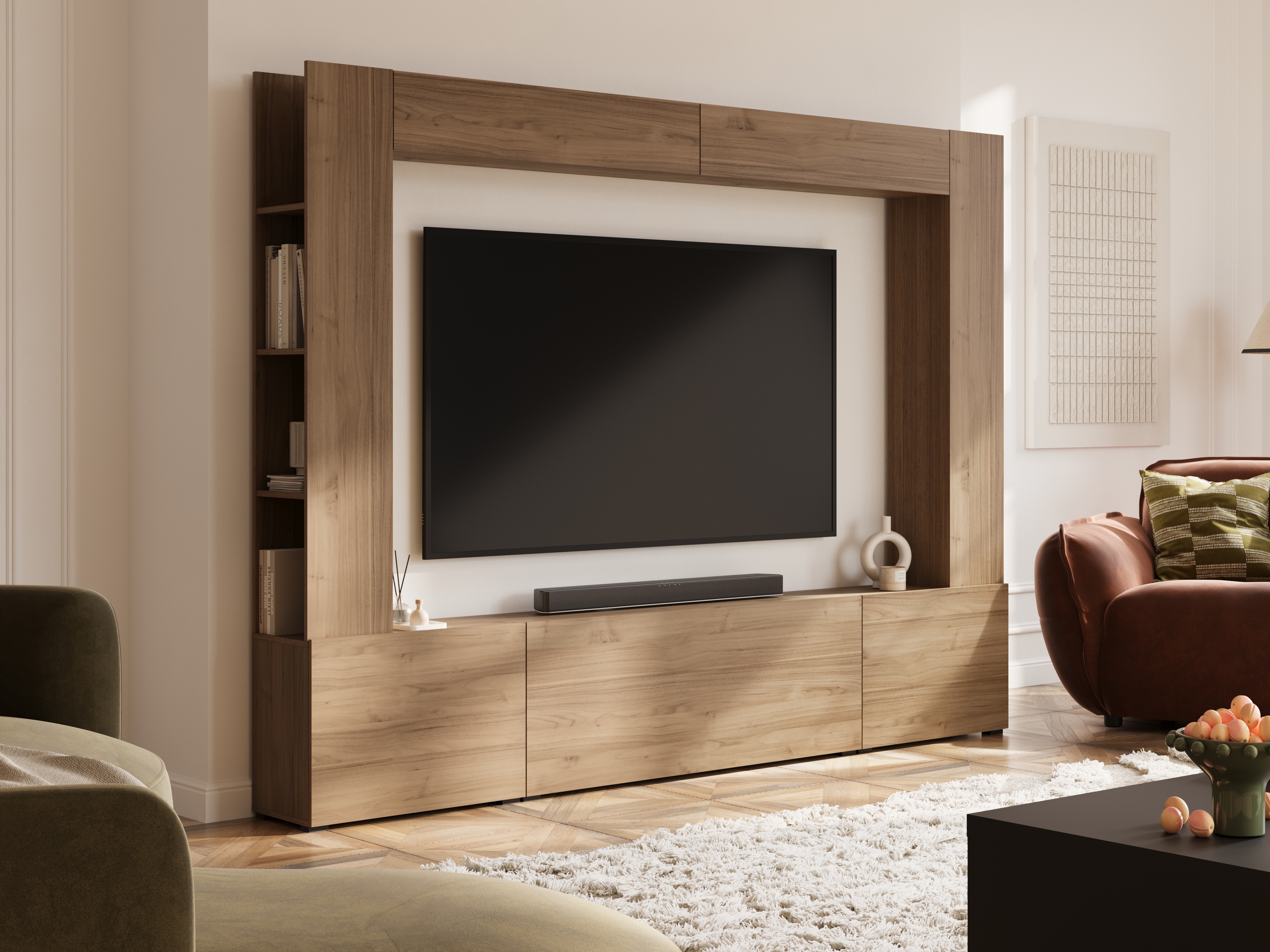 Set za dnevnu sobu Austin 392 (Orah)