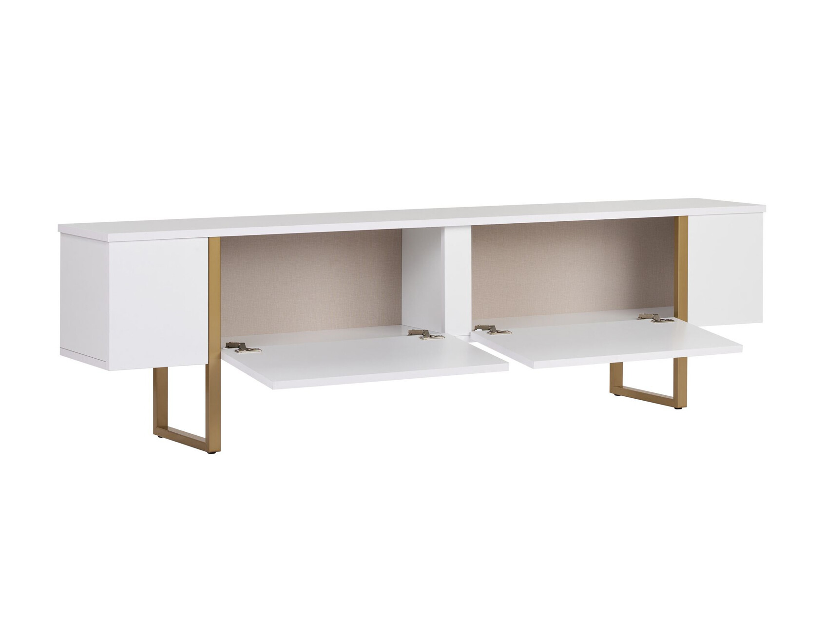 TV komoda Novato 156 (Belo + Zlatna)