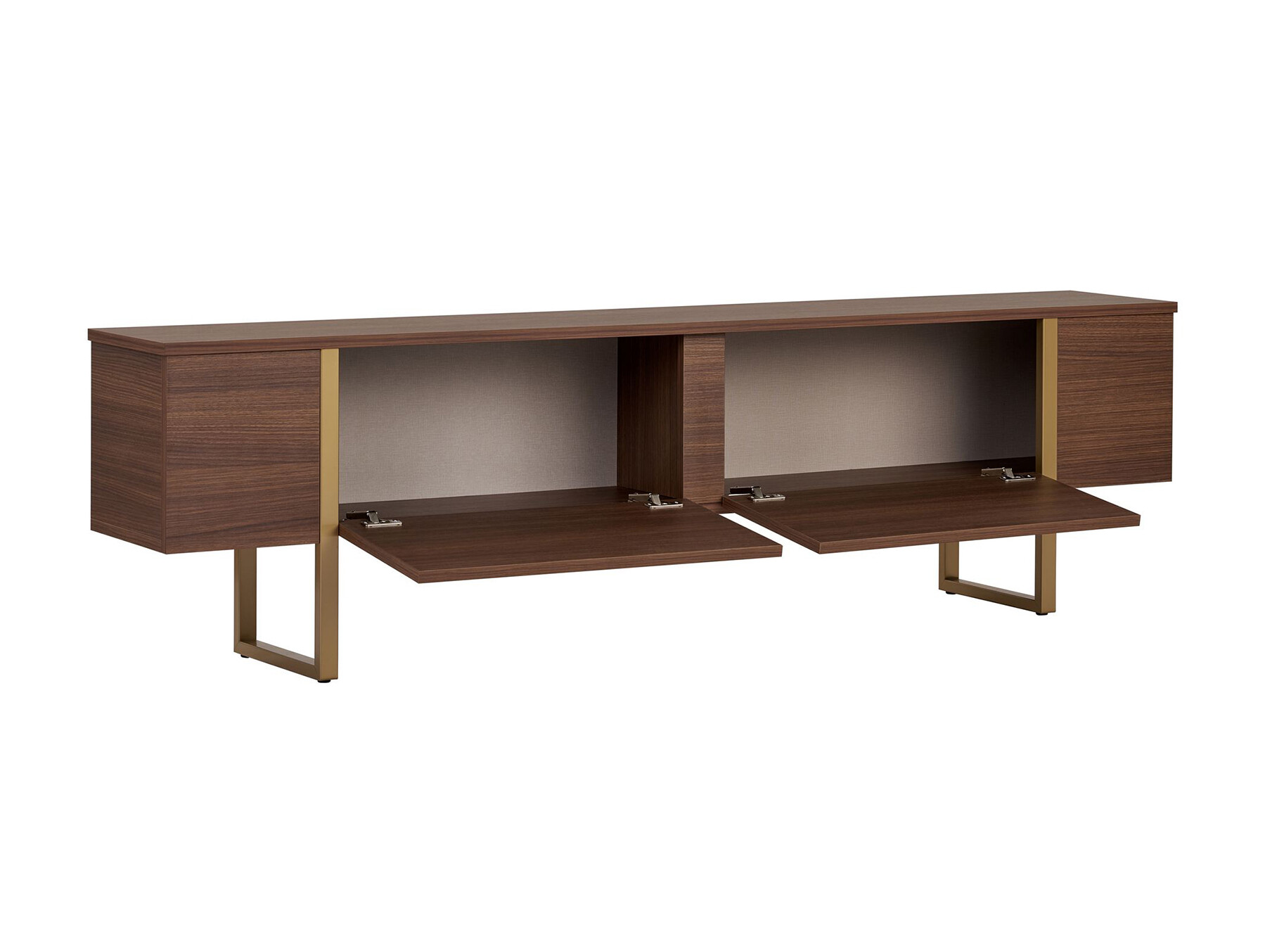 TV komoda Novato 156 (Zlatna + Orah)