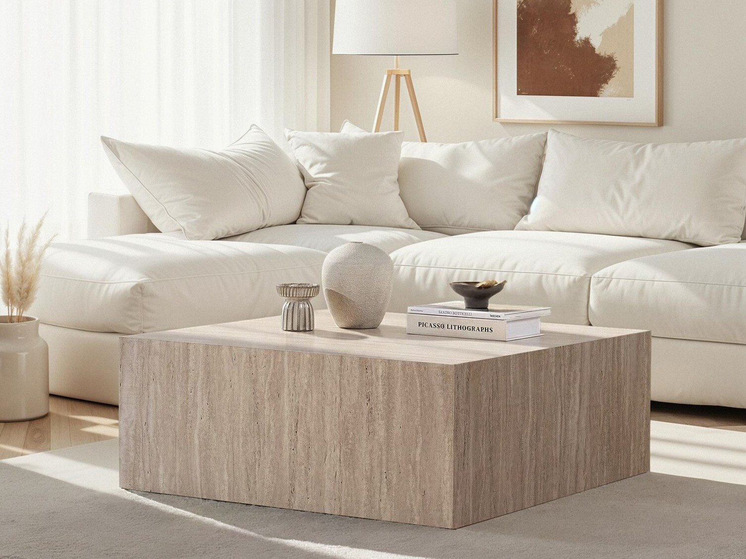 Stočić za kafu Novato 160 (Svetlo Travertine)