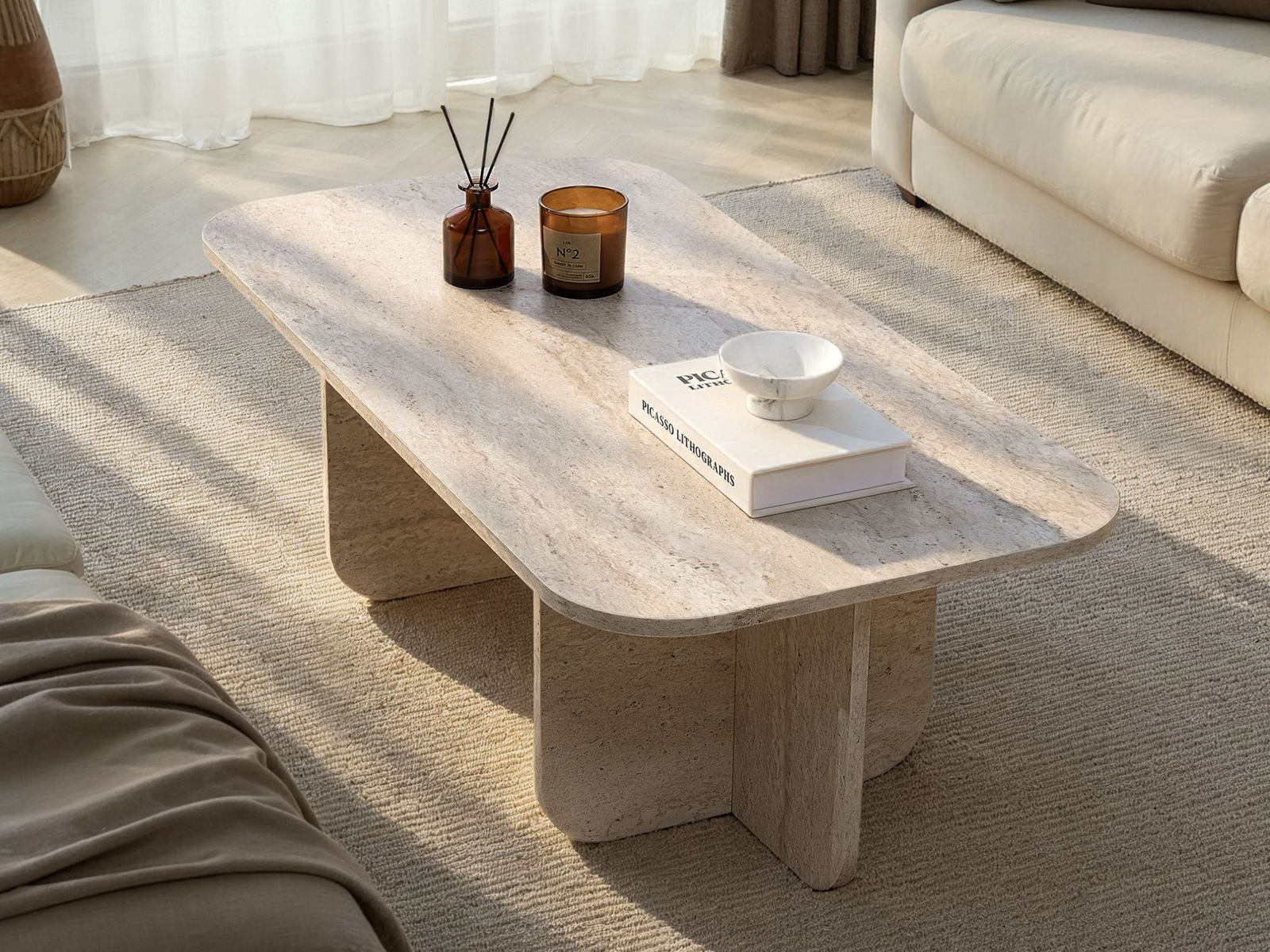 Stočić za kafu Novato 164 (Svetlo Travertine)