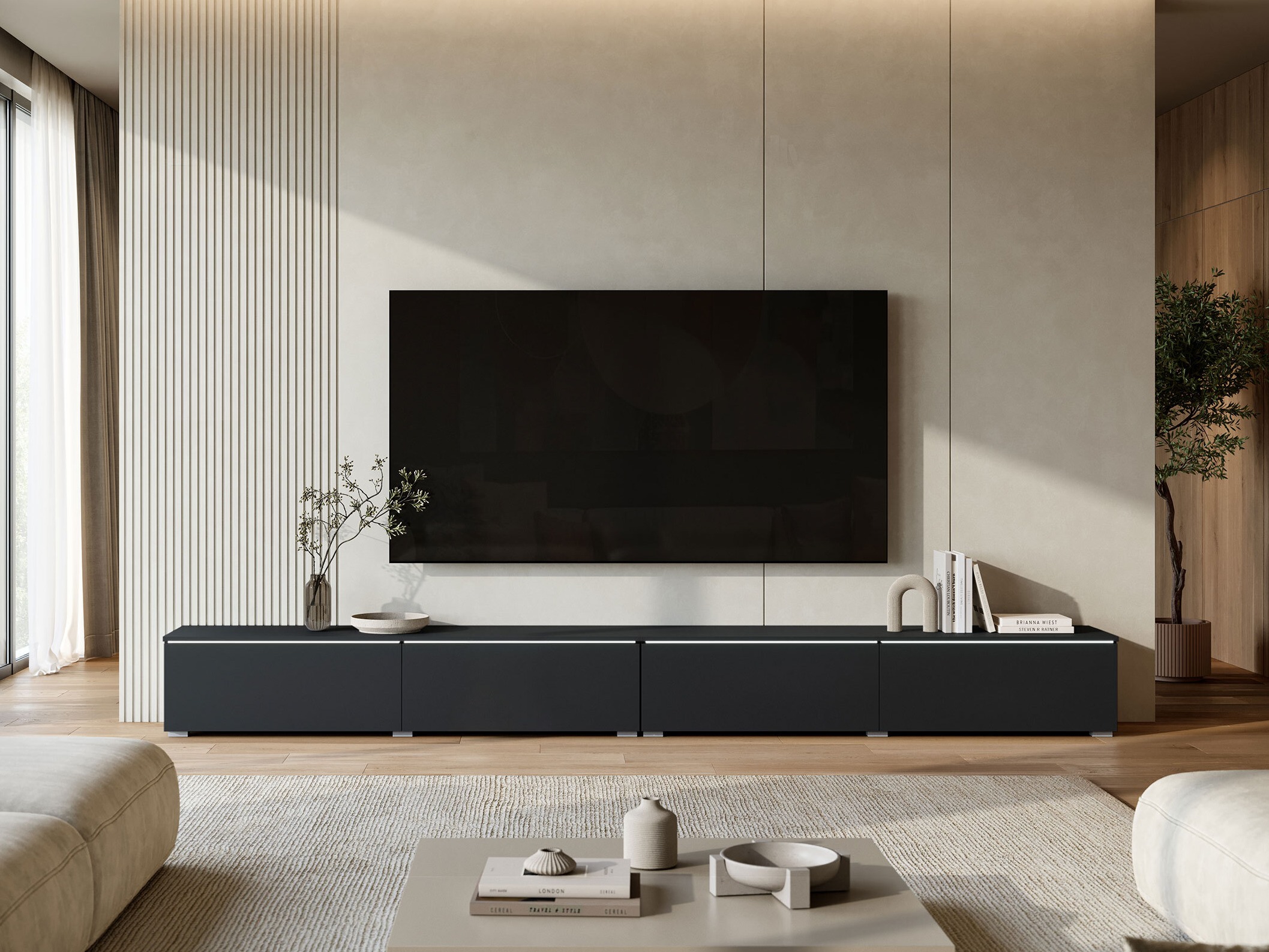 TV komoda Sarasota 199 (Crno)