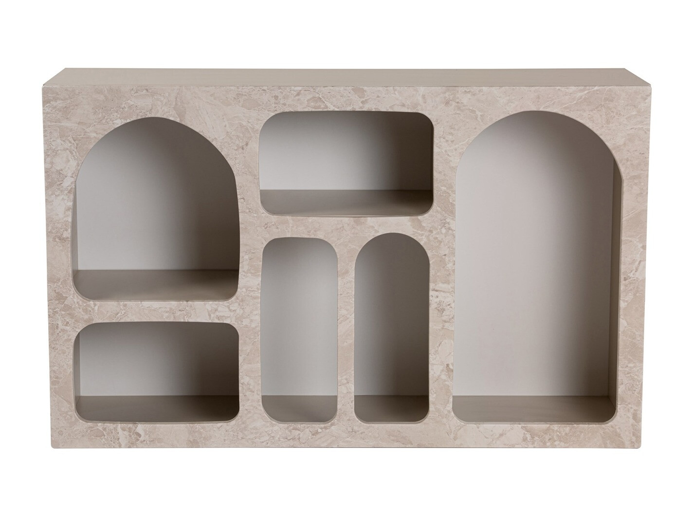 Polica Novato 165 (Bež + Svetlo Travertine)
