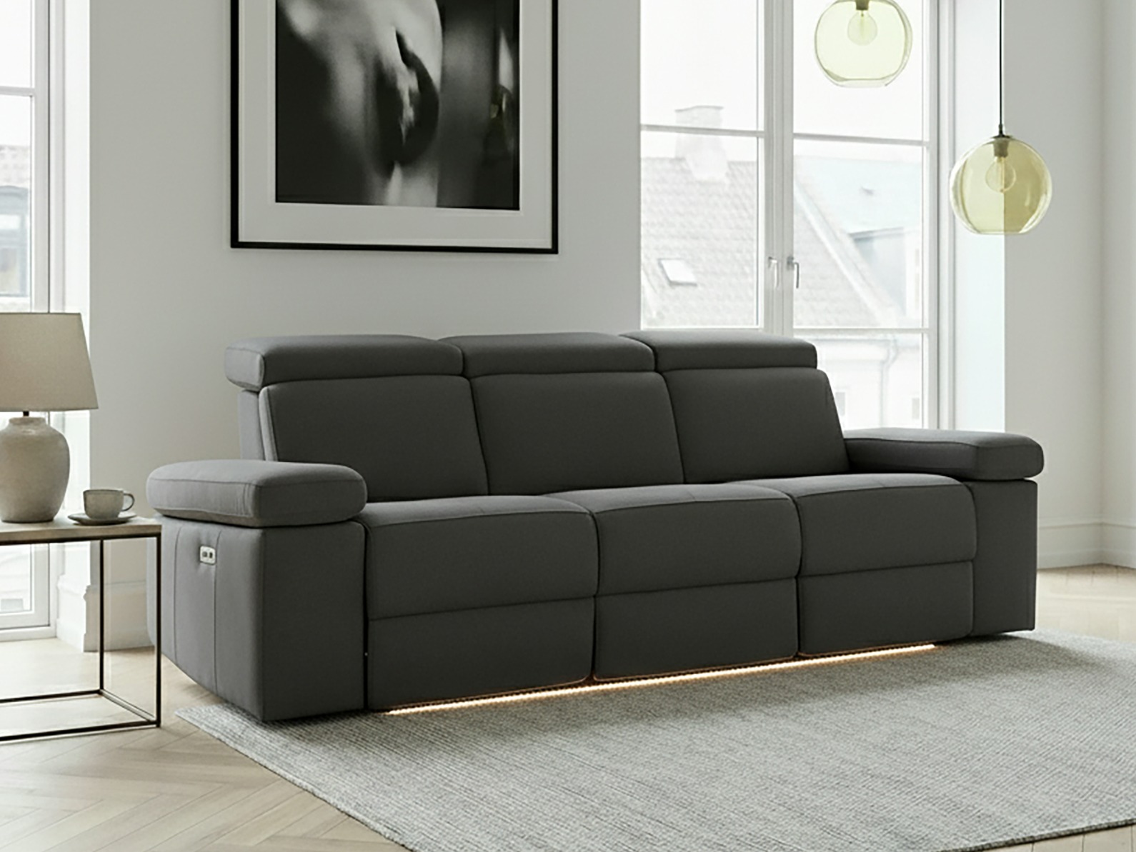 Relaks sofa Denton 715 (Antracit)